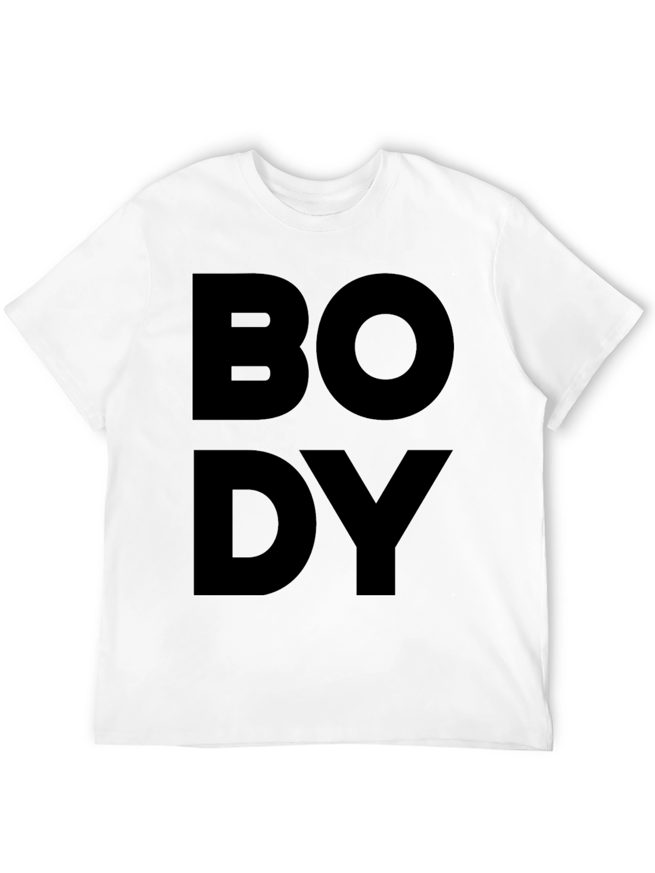 Bold Body Black T-Shirt - Statement Tee