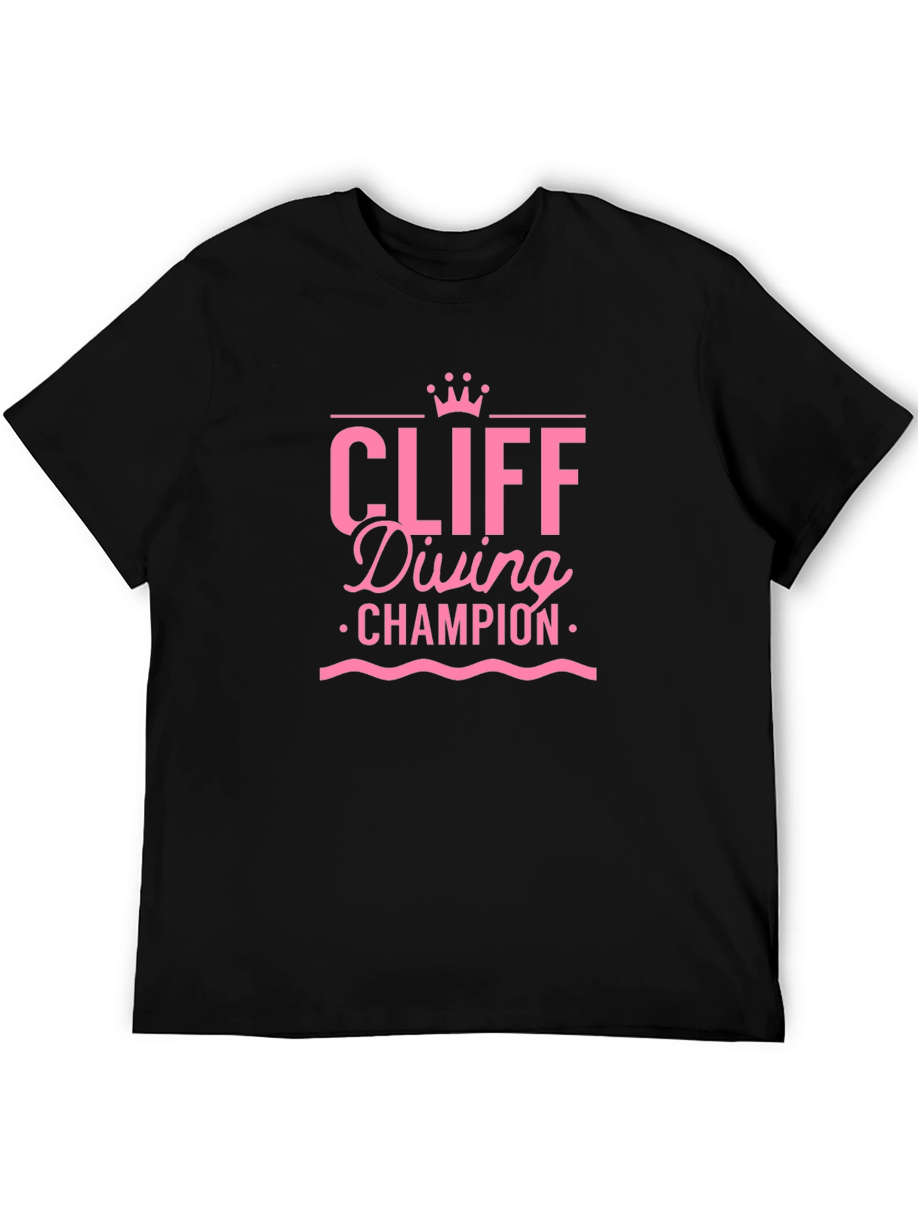 Cliff Diving Champion Graphic Tee - Black