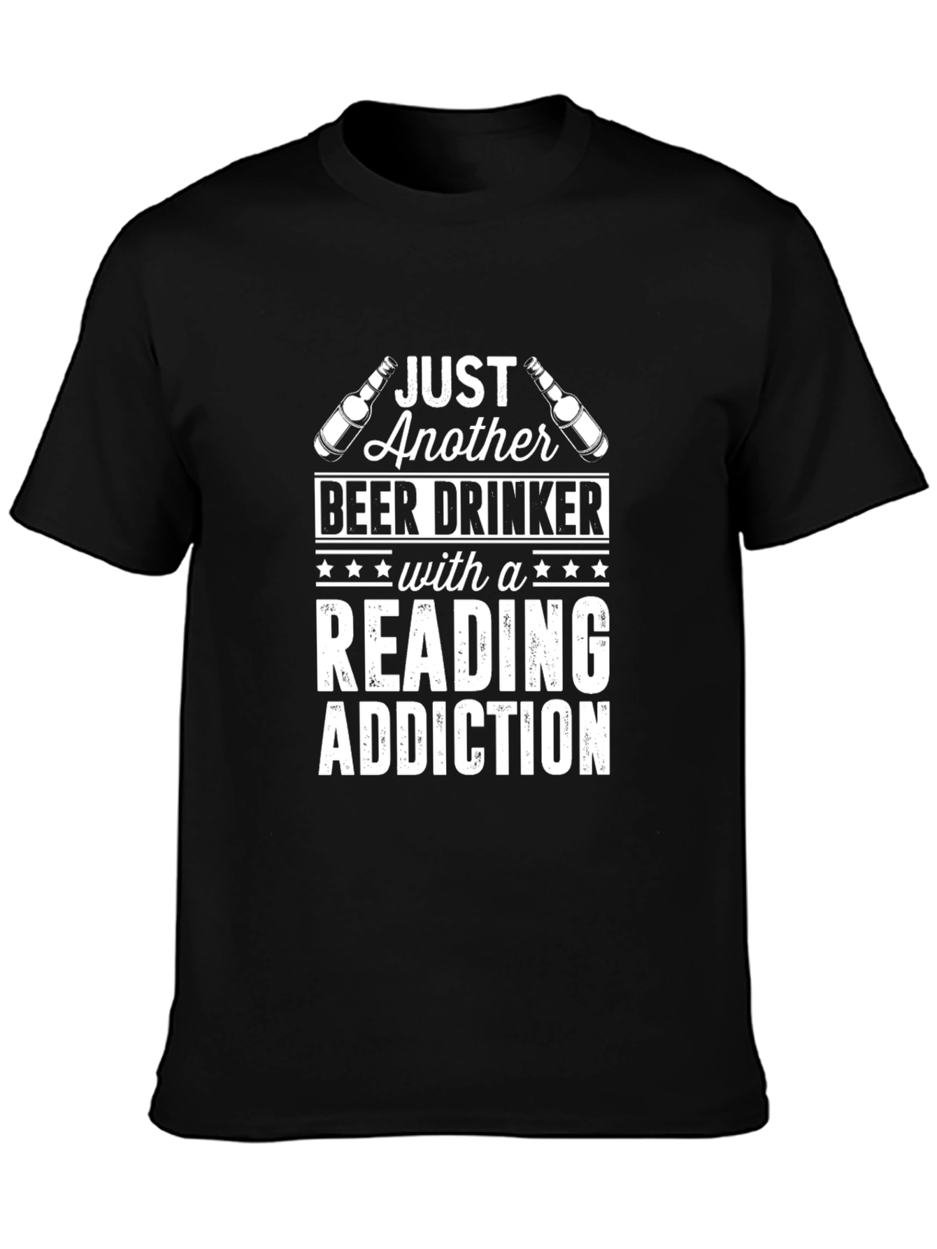Beer Drinker Reading Addiction T-Shirt