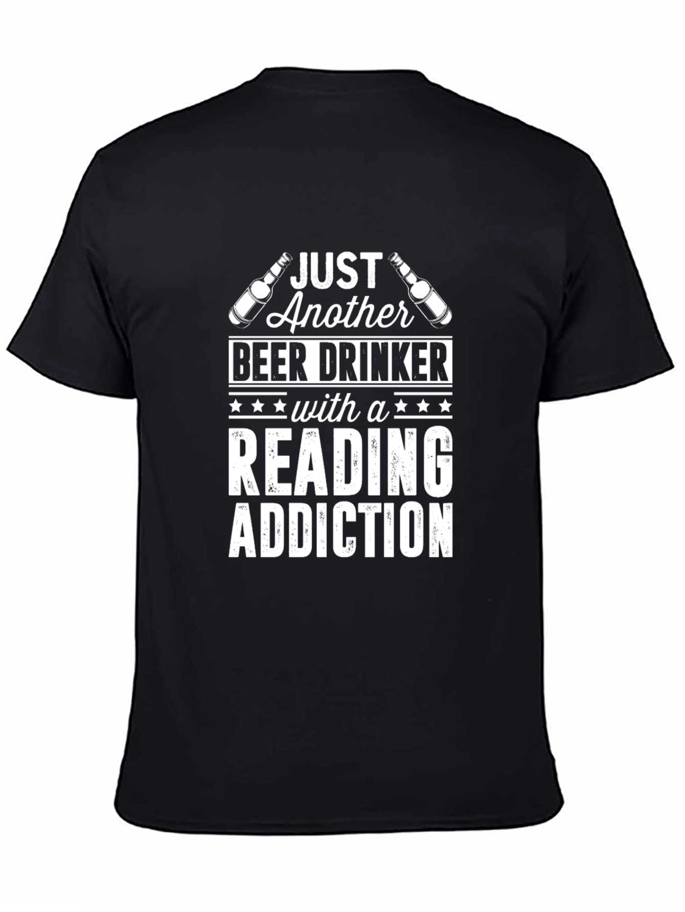 Beer Drinker Reading Addiction T-Shirt