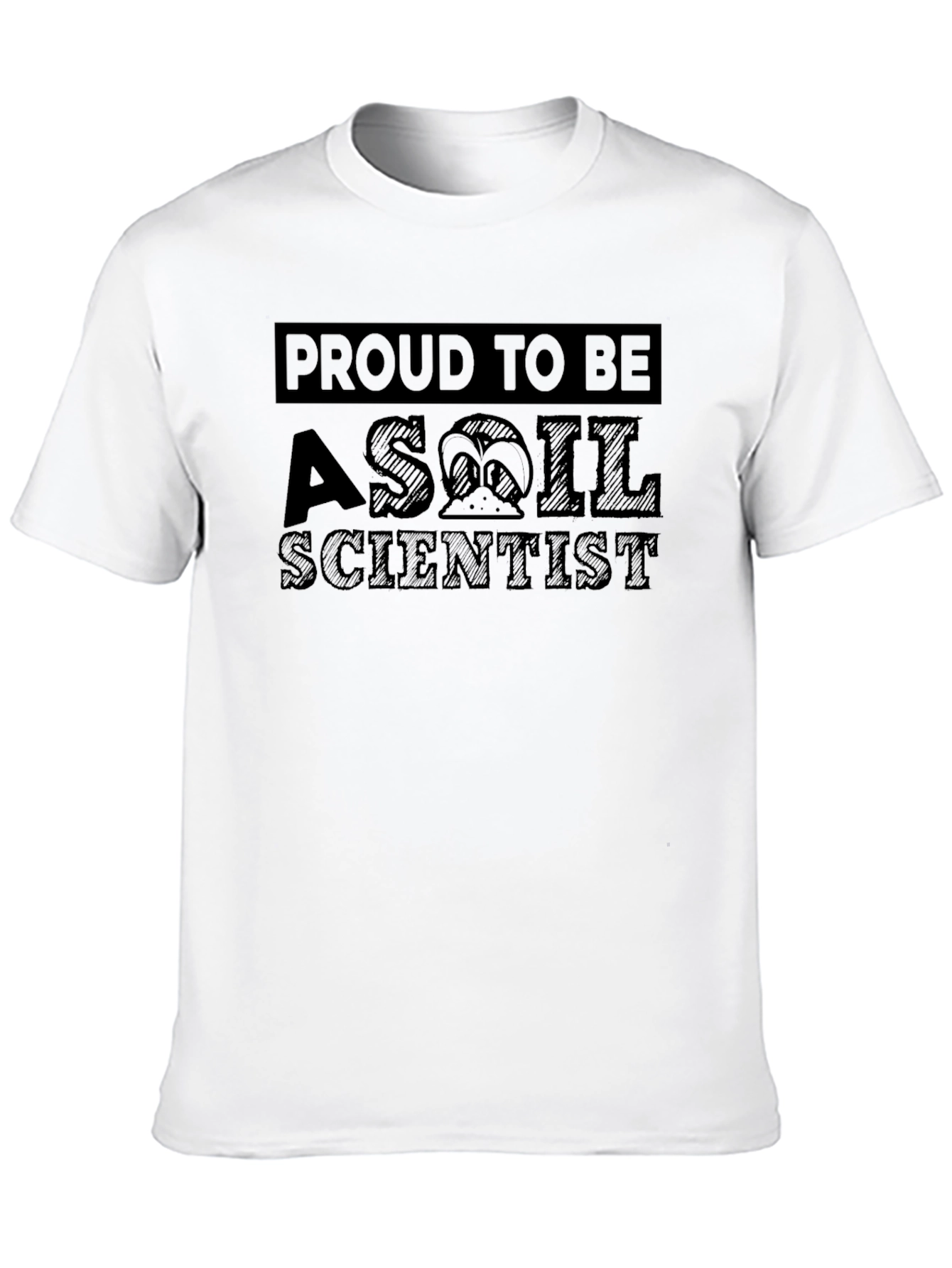 Proud Soil Scientist Black Graphic Tee