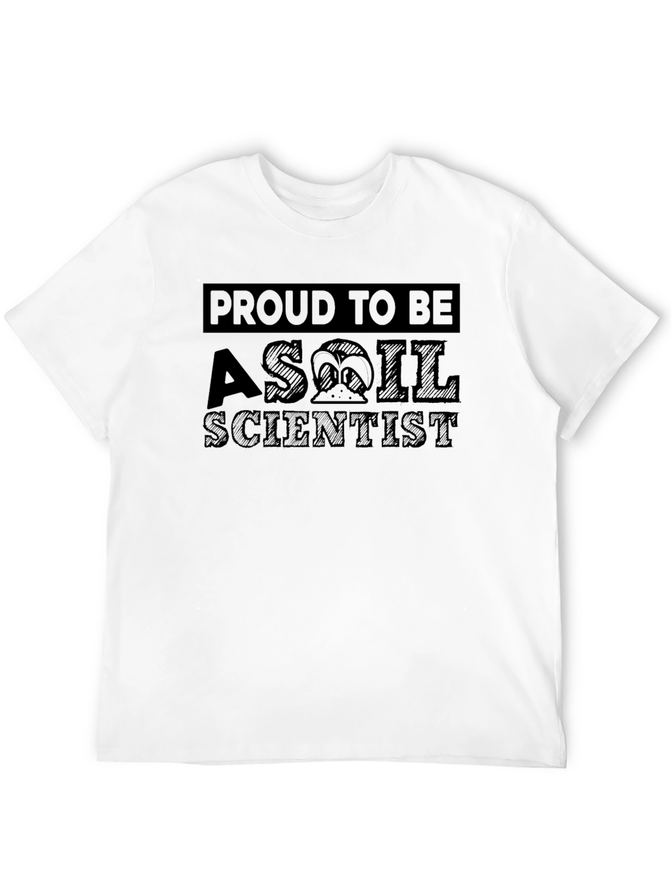 Proud Soil Scientist Black Graphic Tee