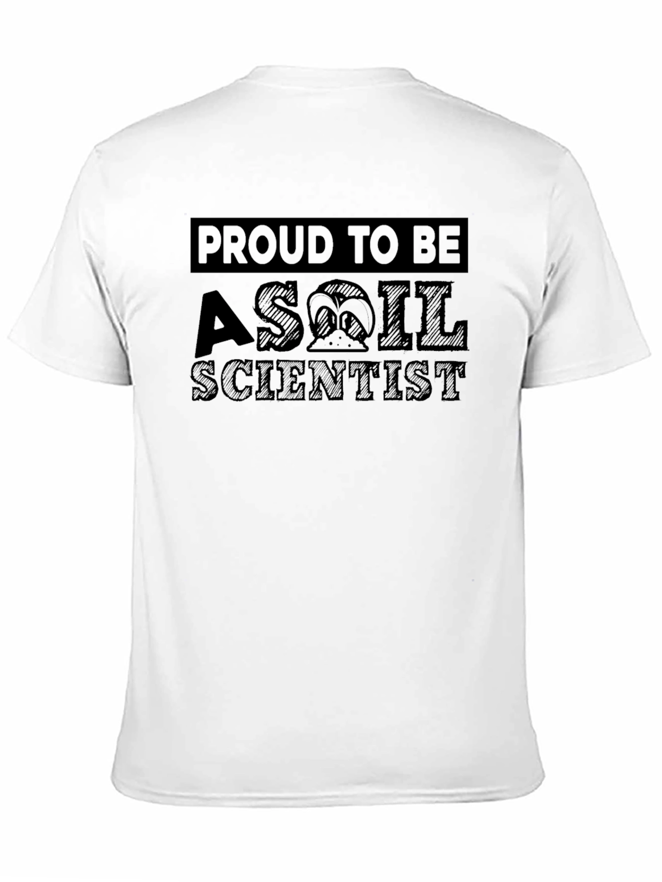 Proud Soil Scientist Black Graphic Tee