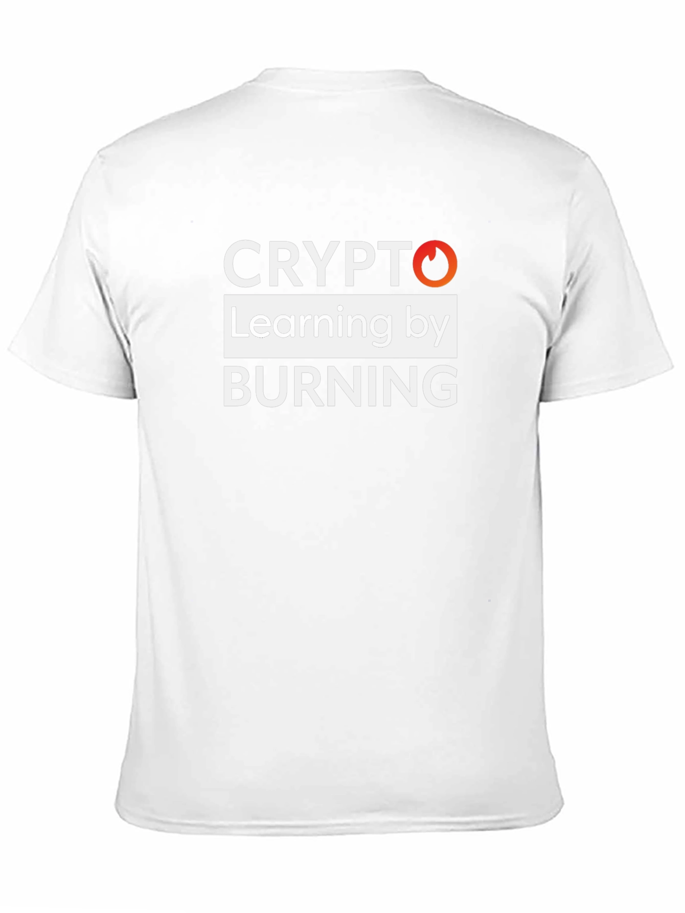 Crypto Learning by Burning Black Graphic T-Shirt