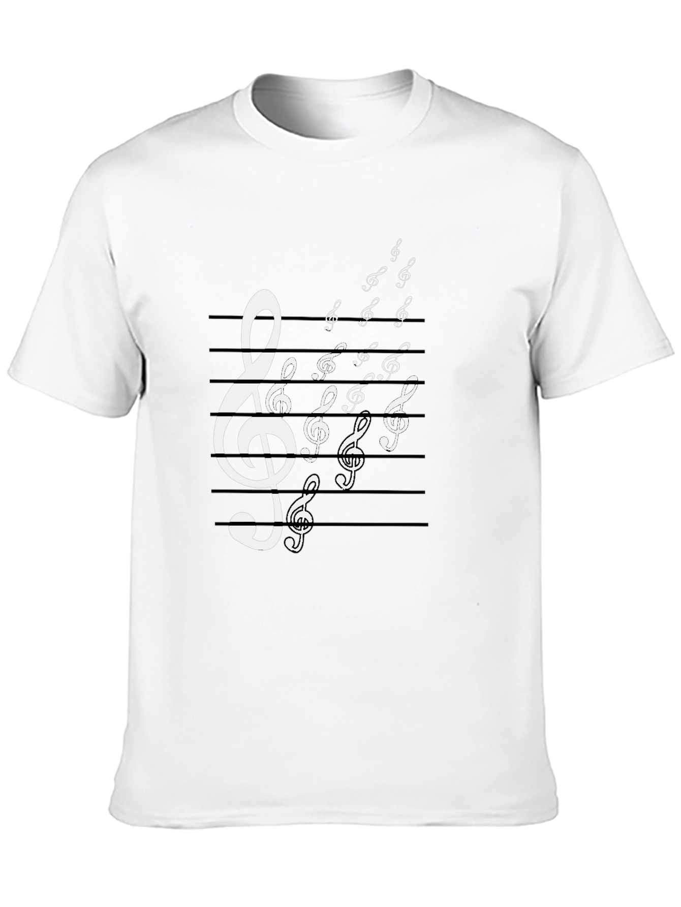 Musical Note Treble Clef Graphic T-Shirt