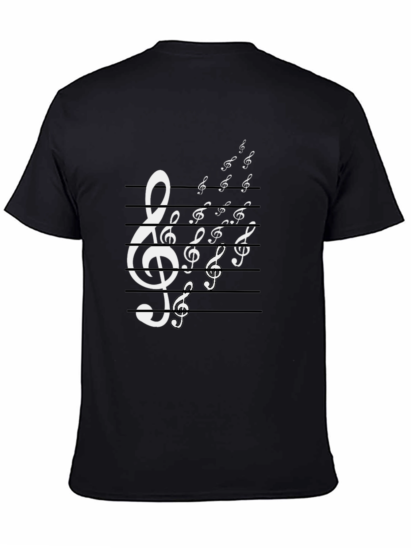 Musical Note Treble Clef Graphic T-Shirt