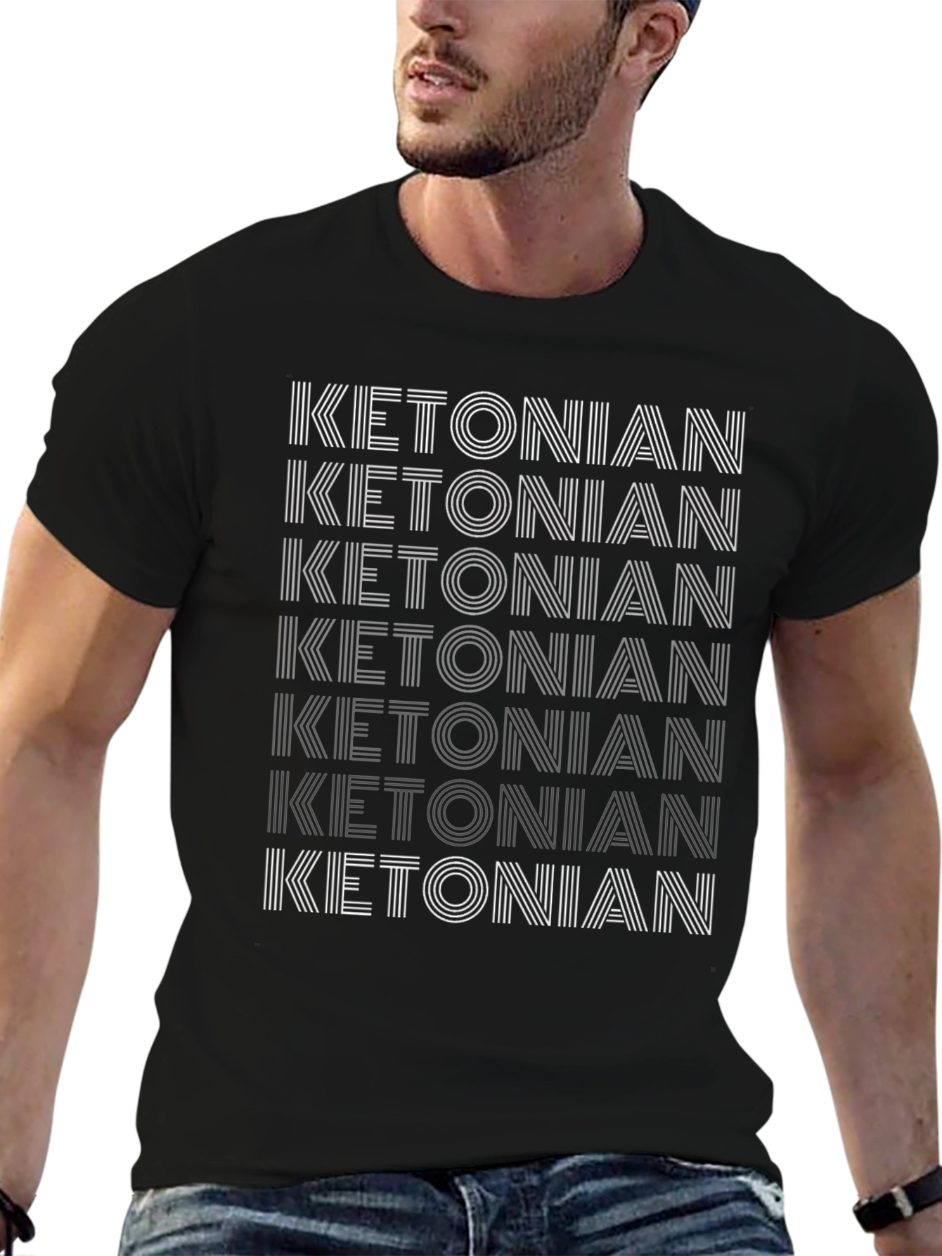 Ketonian Keto Diet T-Shirt - Black Graphic Tee