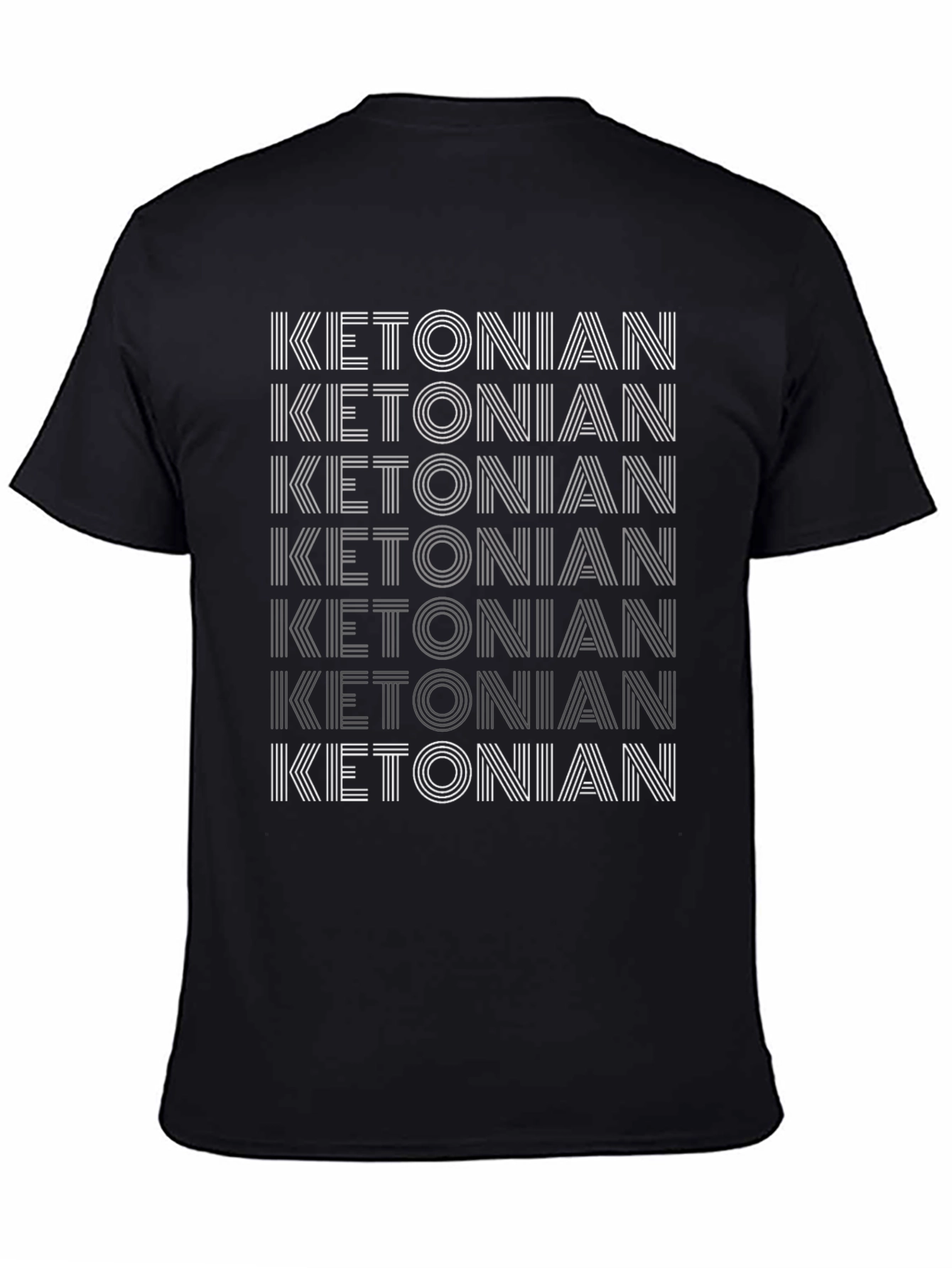 Ketonian Keto Diet T-Shirt - Black Graphic Tee