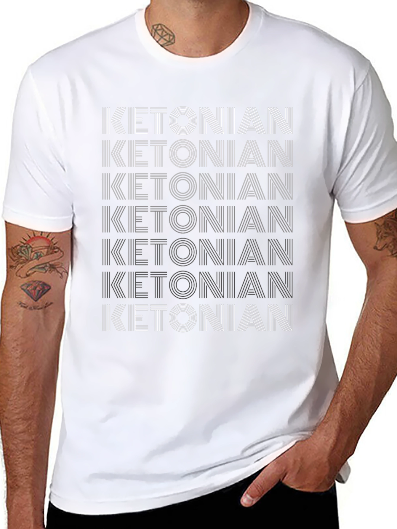Ketonian Keto Diet T-Shirt - Black Graphic Tee