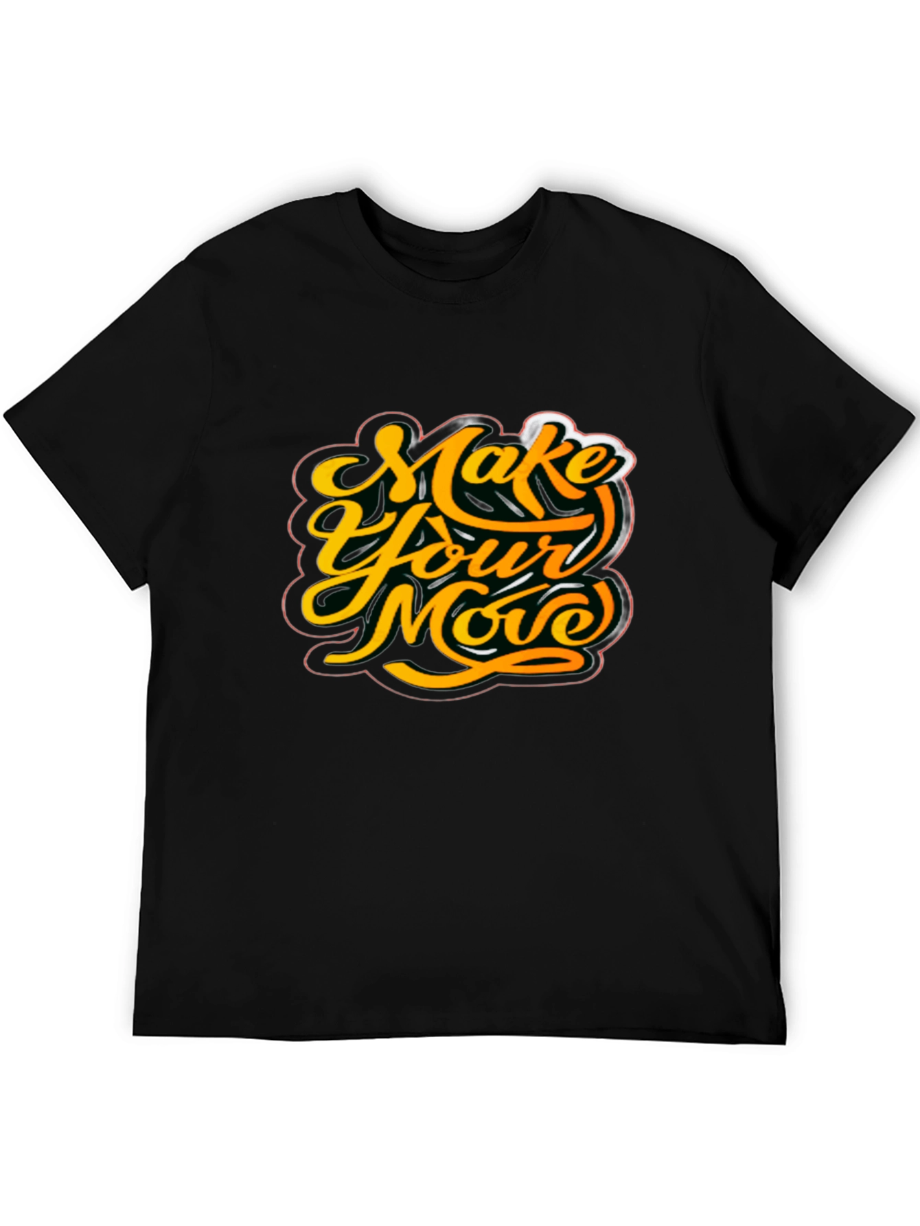 Make Your Move Graphic Tee - Stylish Black T-Shirt