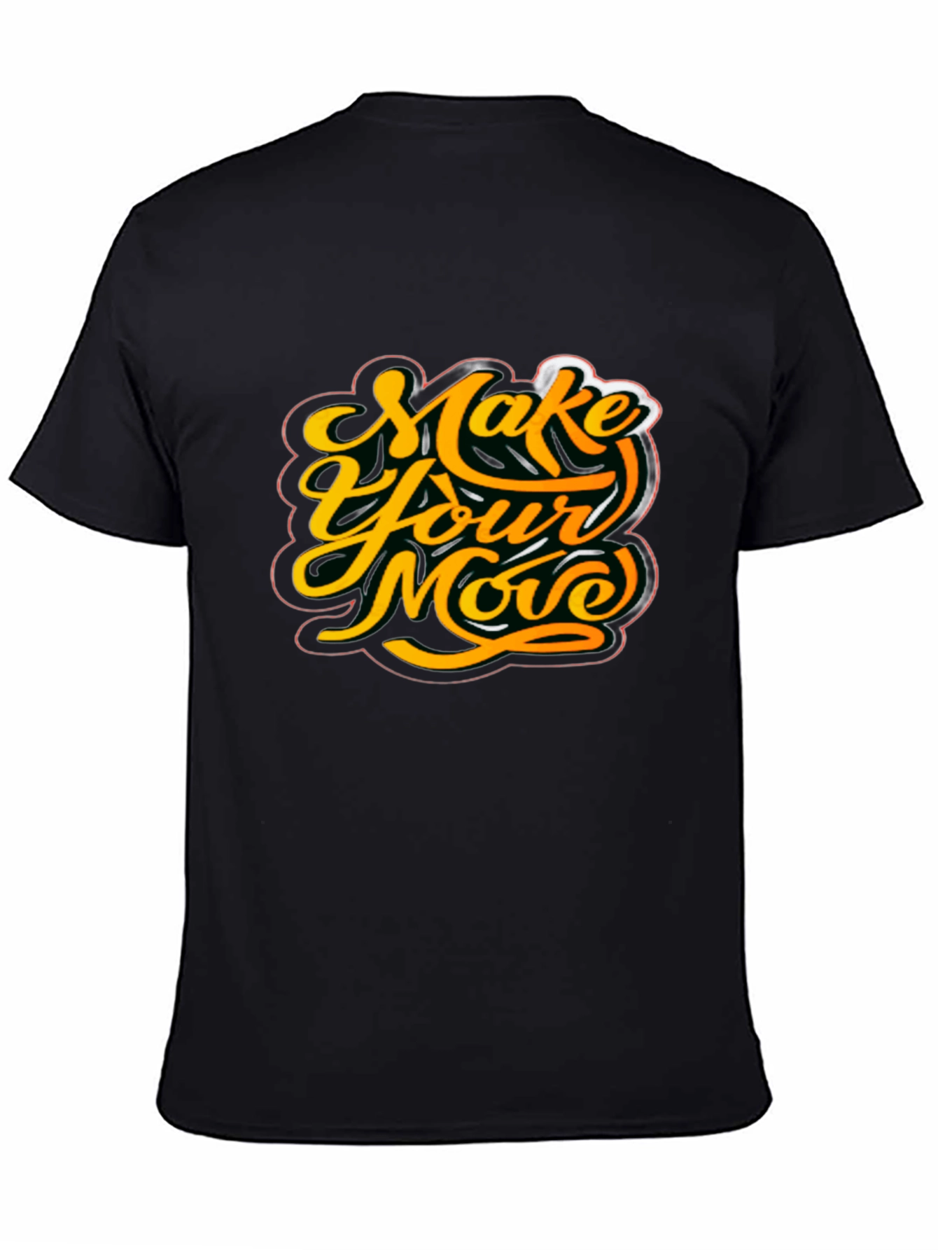 Make Your Move Graphic Tee - Stylish Black T-Shirt