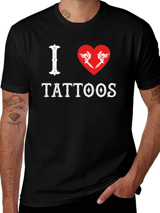 I Heart Tattoos Black Tee