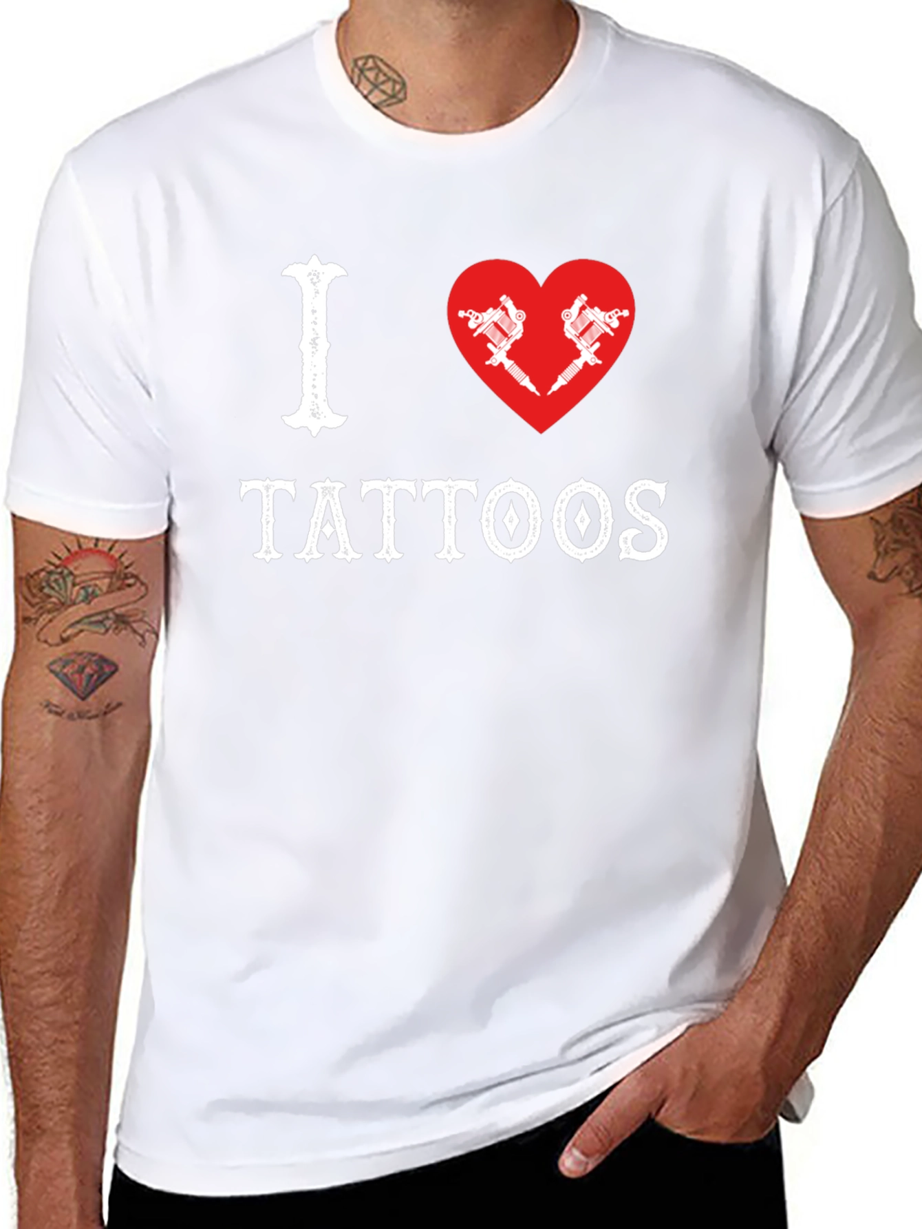 I Heart Tattoos Black Tee