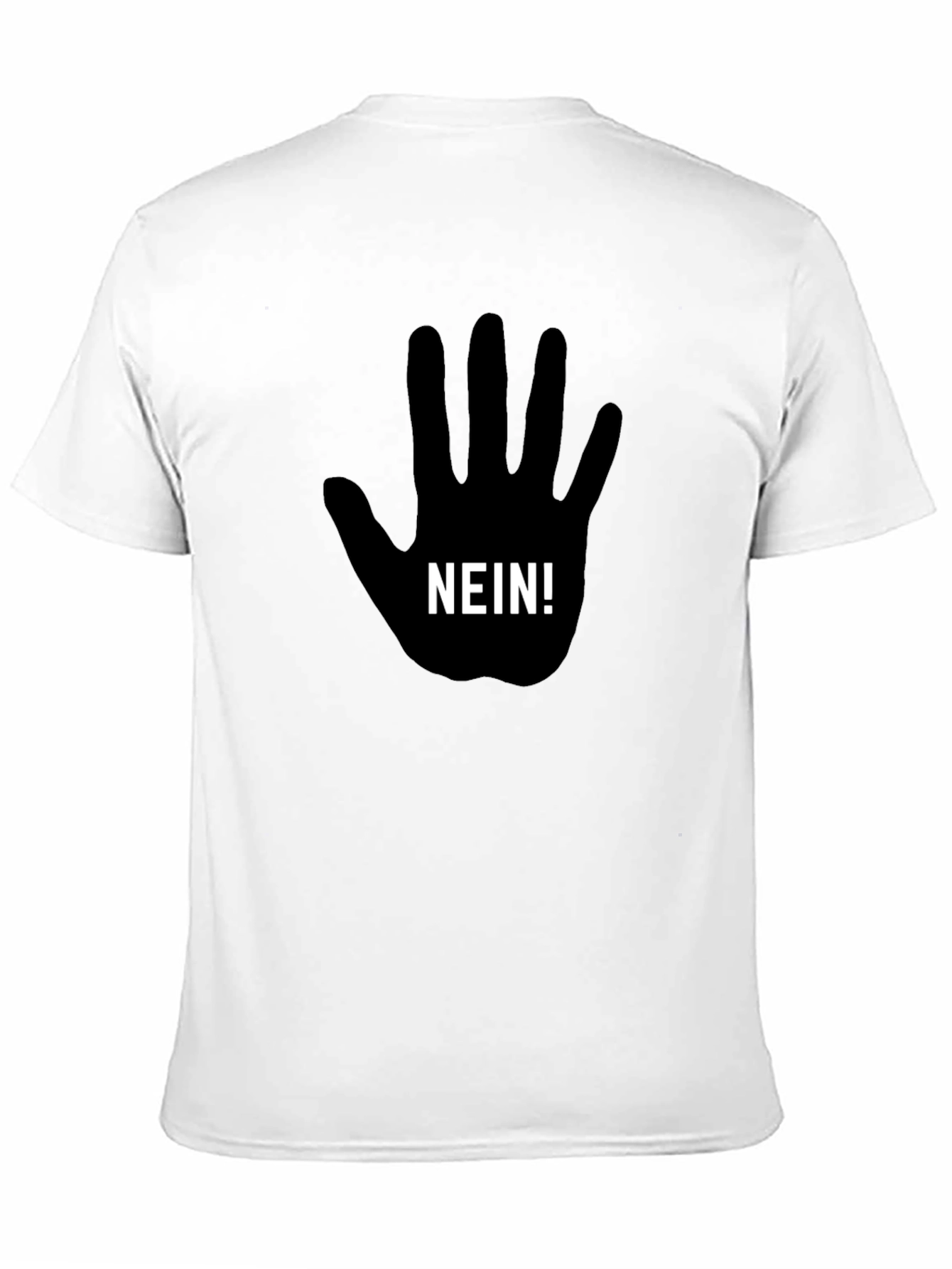 Nein Hand Graphic T-Shirt - Black