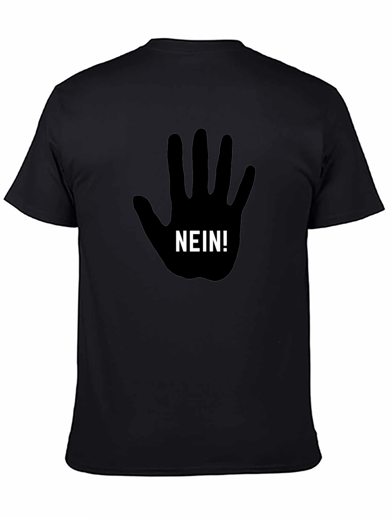 Nein Hand Graphic T-Shirt - Black