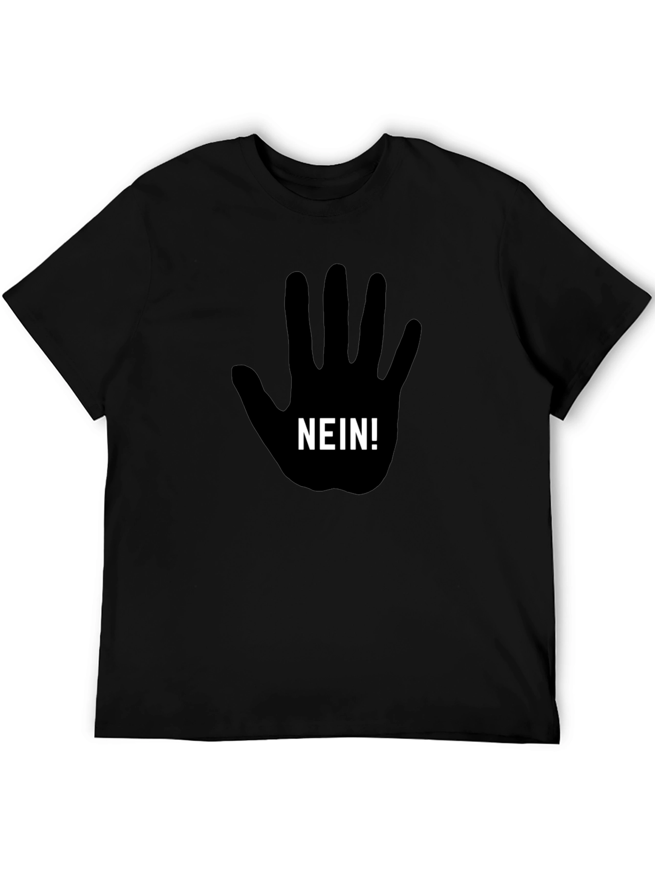 Nein Hand Graphic T-Shirt - Black