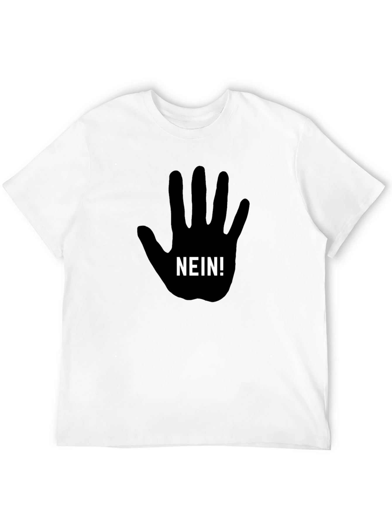 Nein Hand Graphic T-Shirt - Black