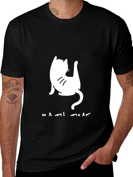 Black Cat Bath Time Graphic Tee