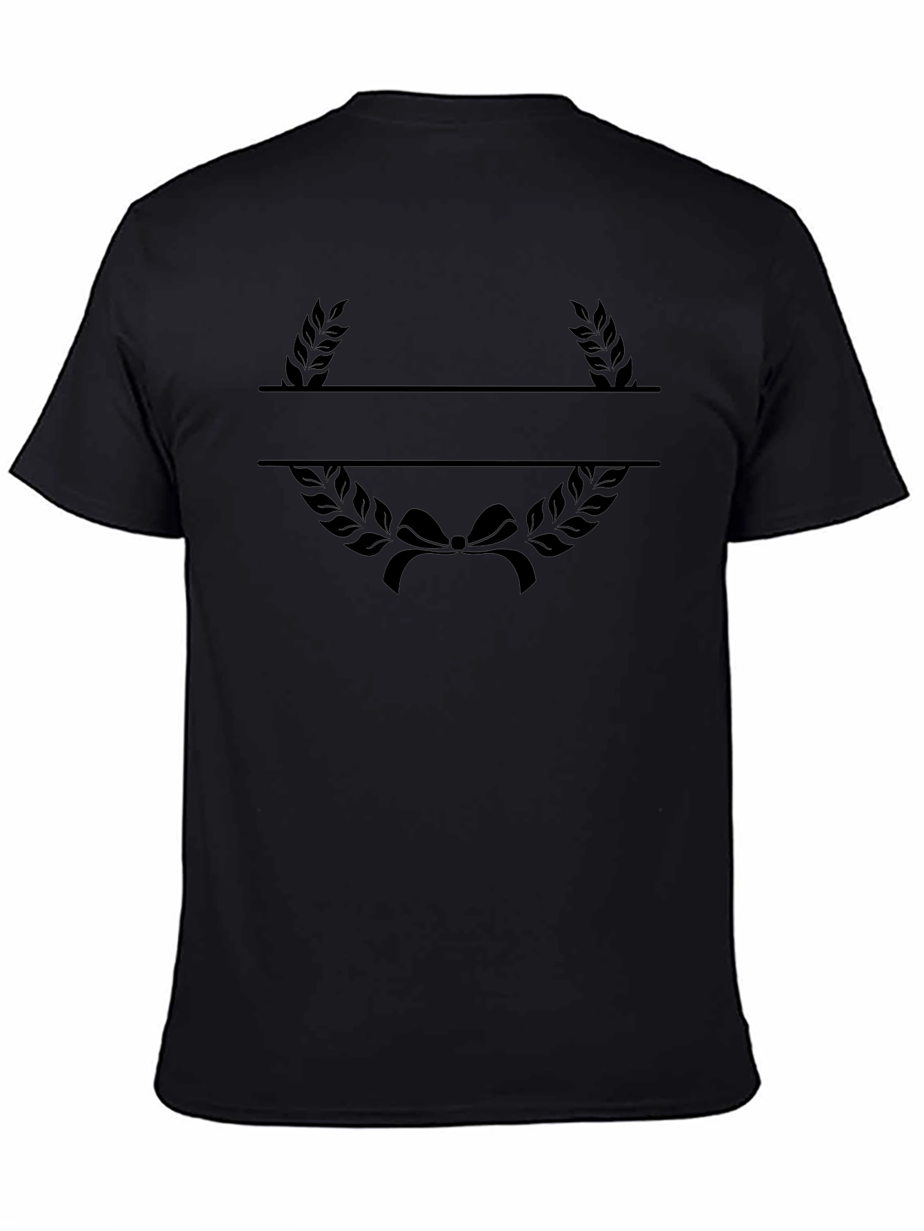 Customizable Laurel Wreath Graphic T-Shirt