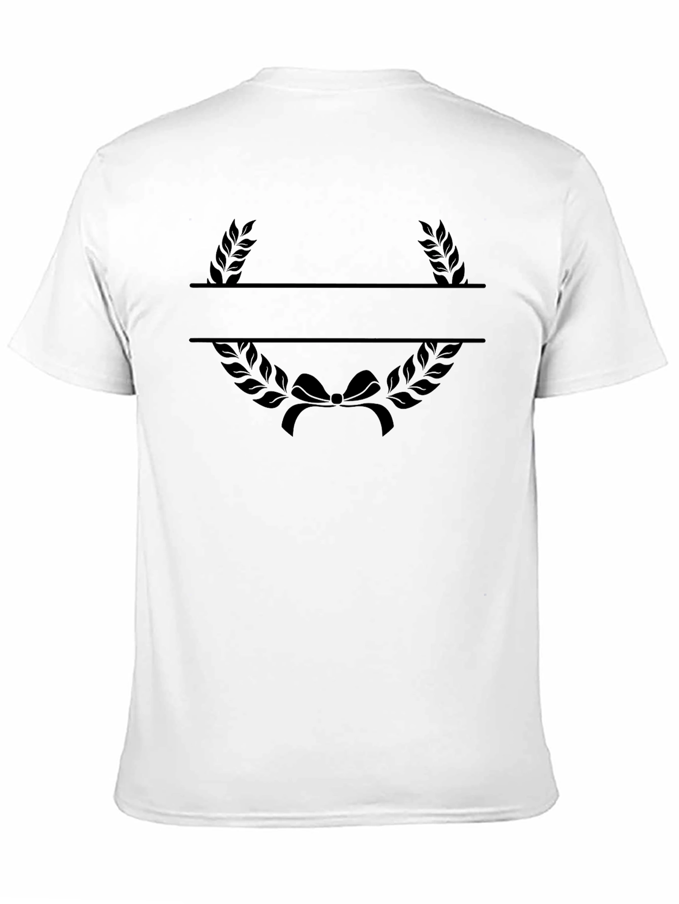 Customizable Laurel Wreath Graphic T-Shirt