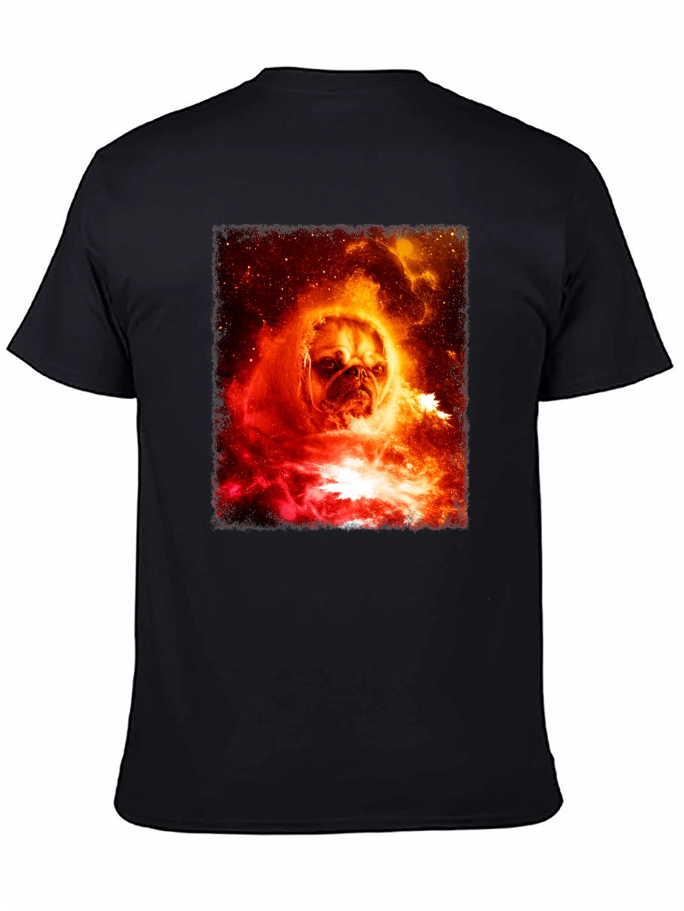 Pug Nebula Graphic Tee - Black