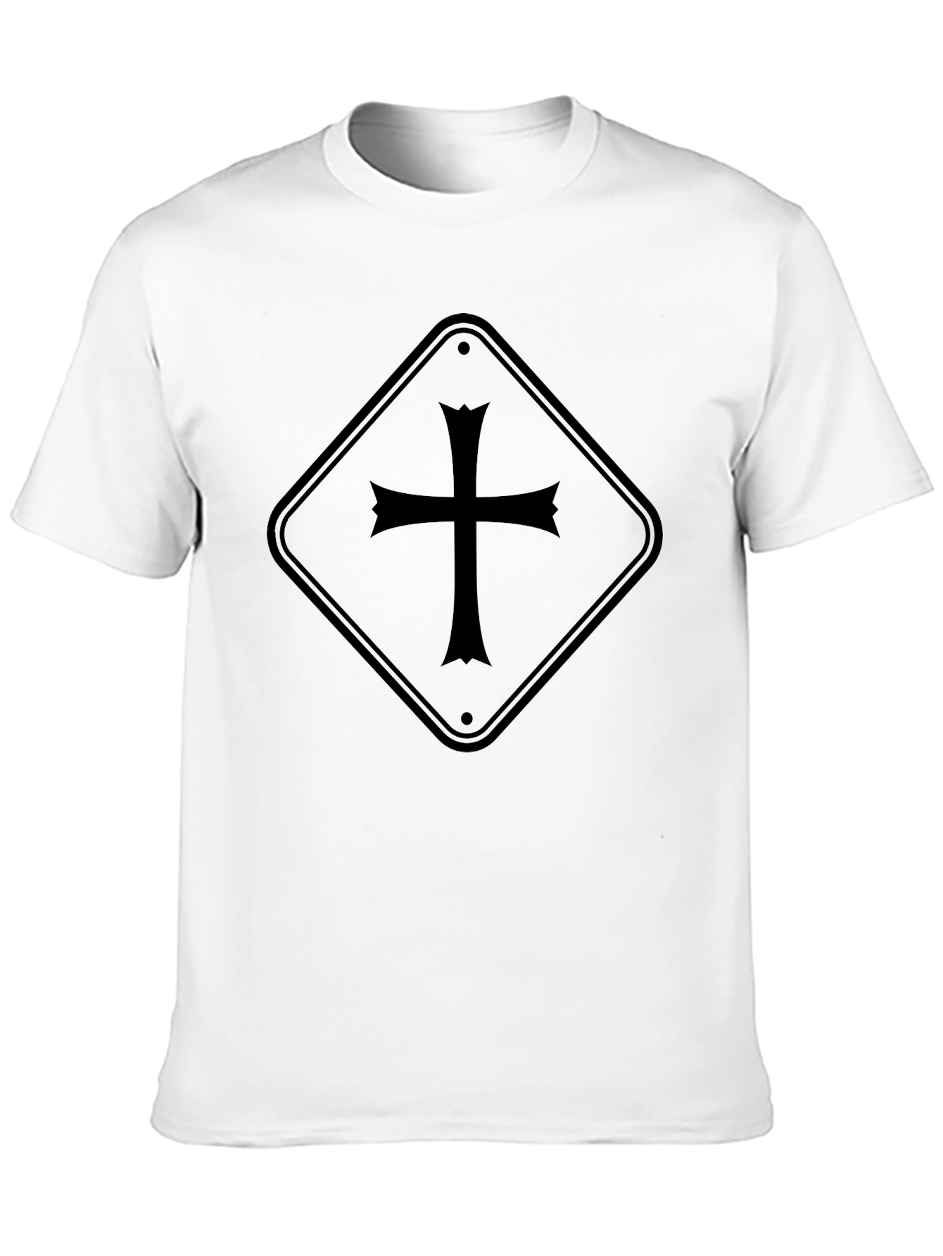 Cross Graphic T-Shirt - Black