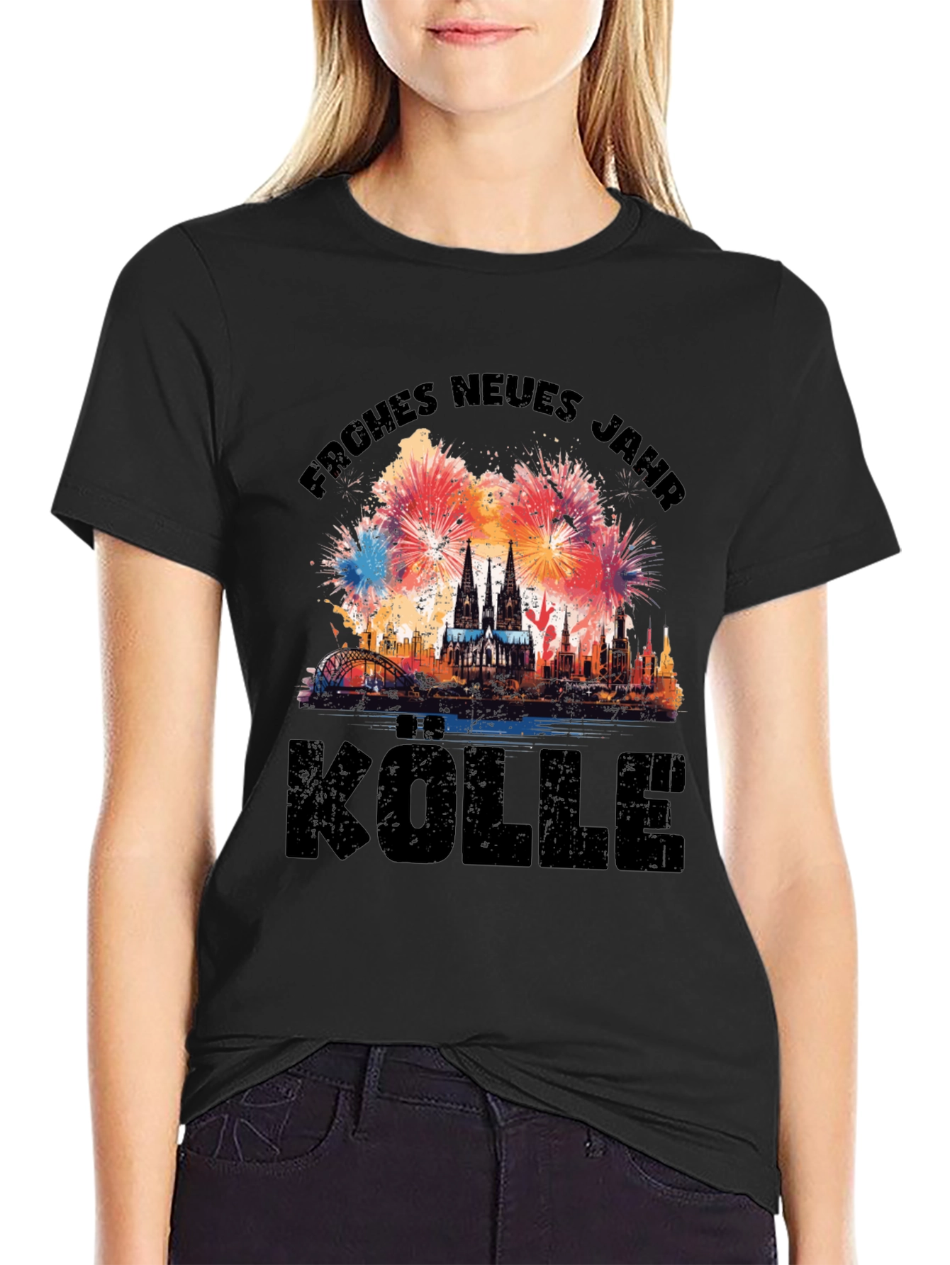 Frohes Neues Jahr Kölle T-Shirt - Cologne New Year