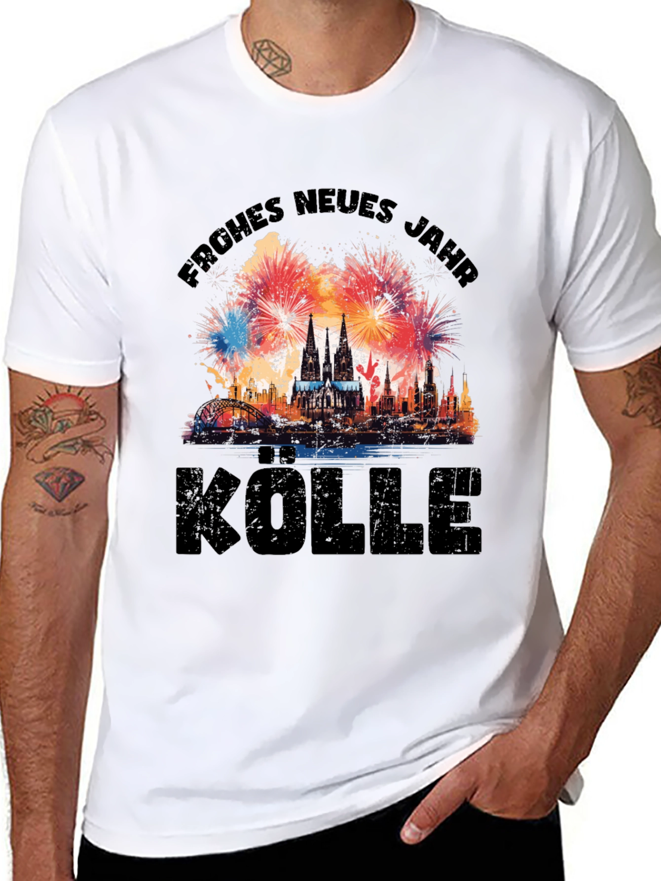 Frohes Neues Jahr Kölle T-Shirt - Cologne New Year