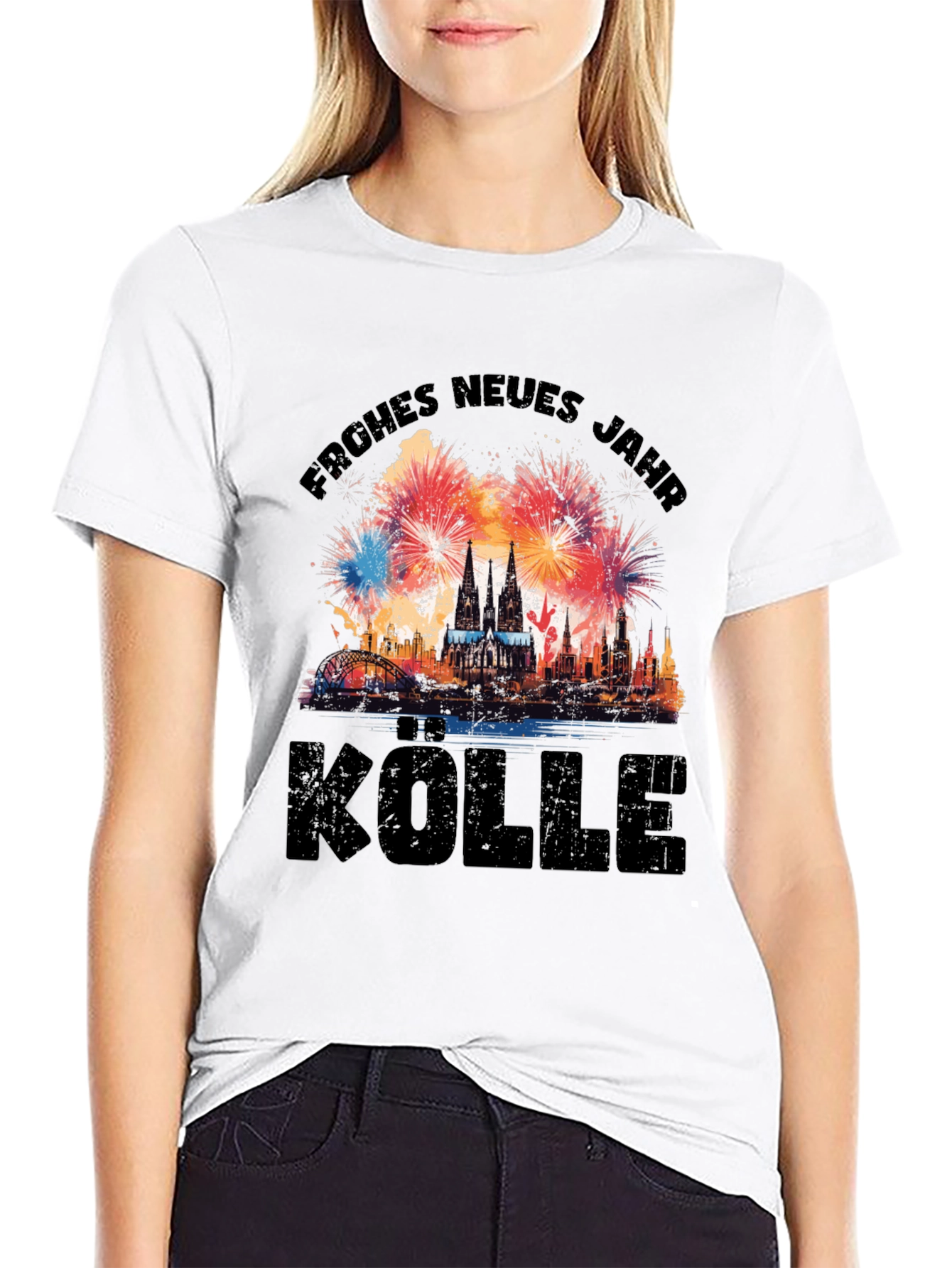 Frohes Neues Jahr Kölle T-Shirt - Cologne New Year