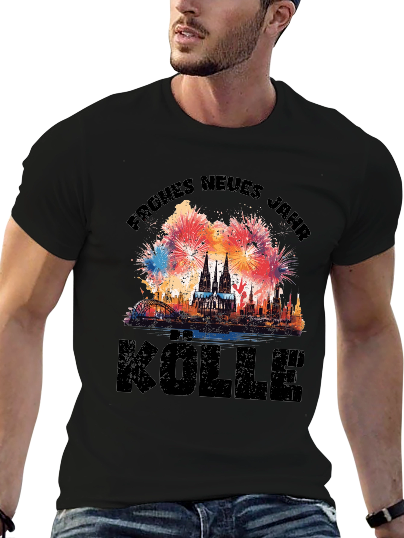 Frohes Neues Jahr Kölle T-Shirt - Cologne New Year