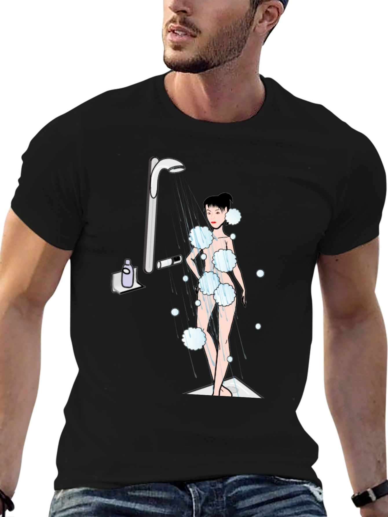 Shower Time Graphic T-Shirt