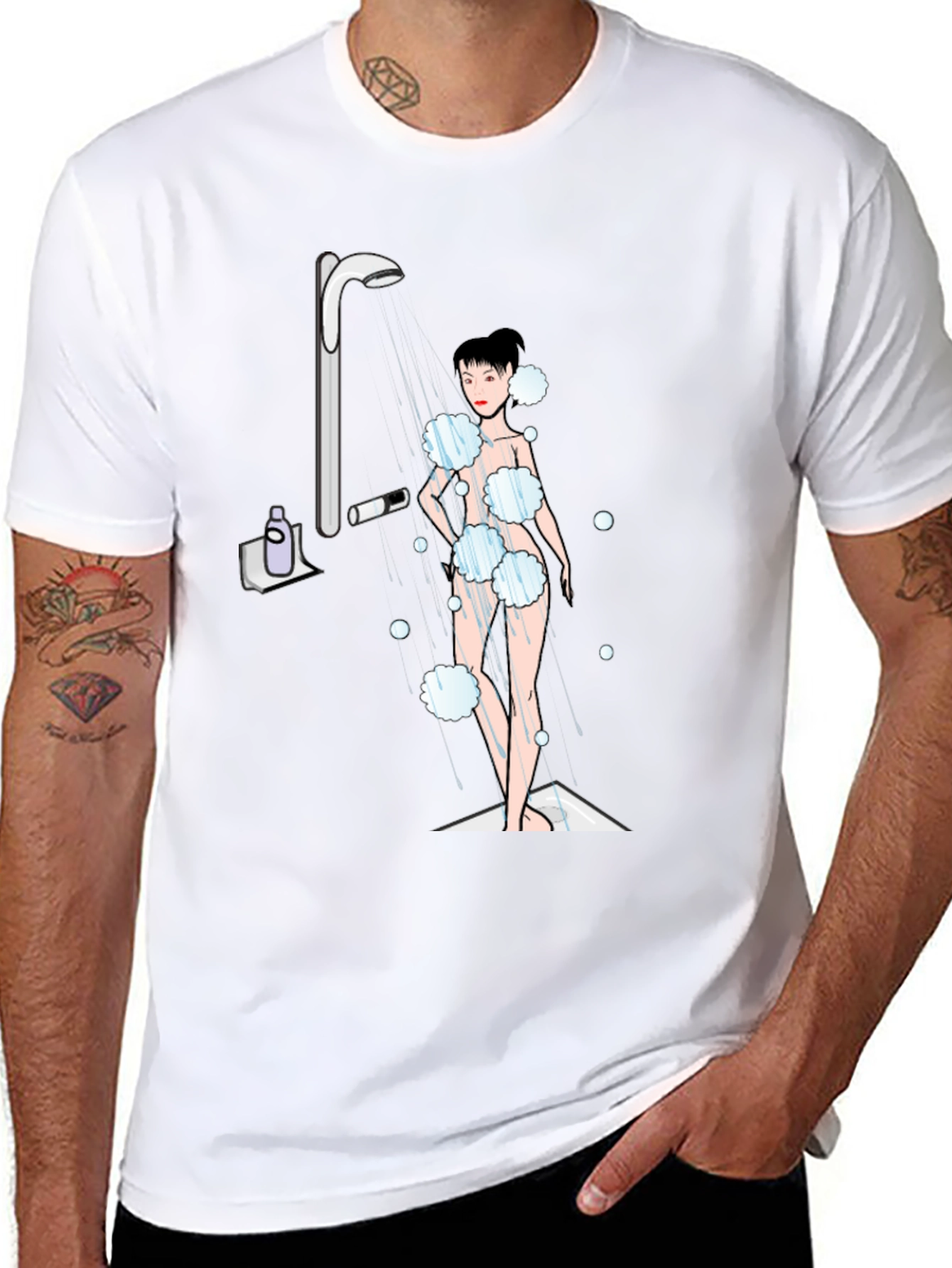 Shower Time Graphic T-Shirt