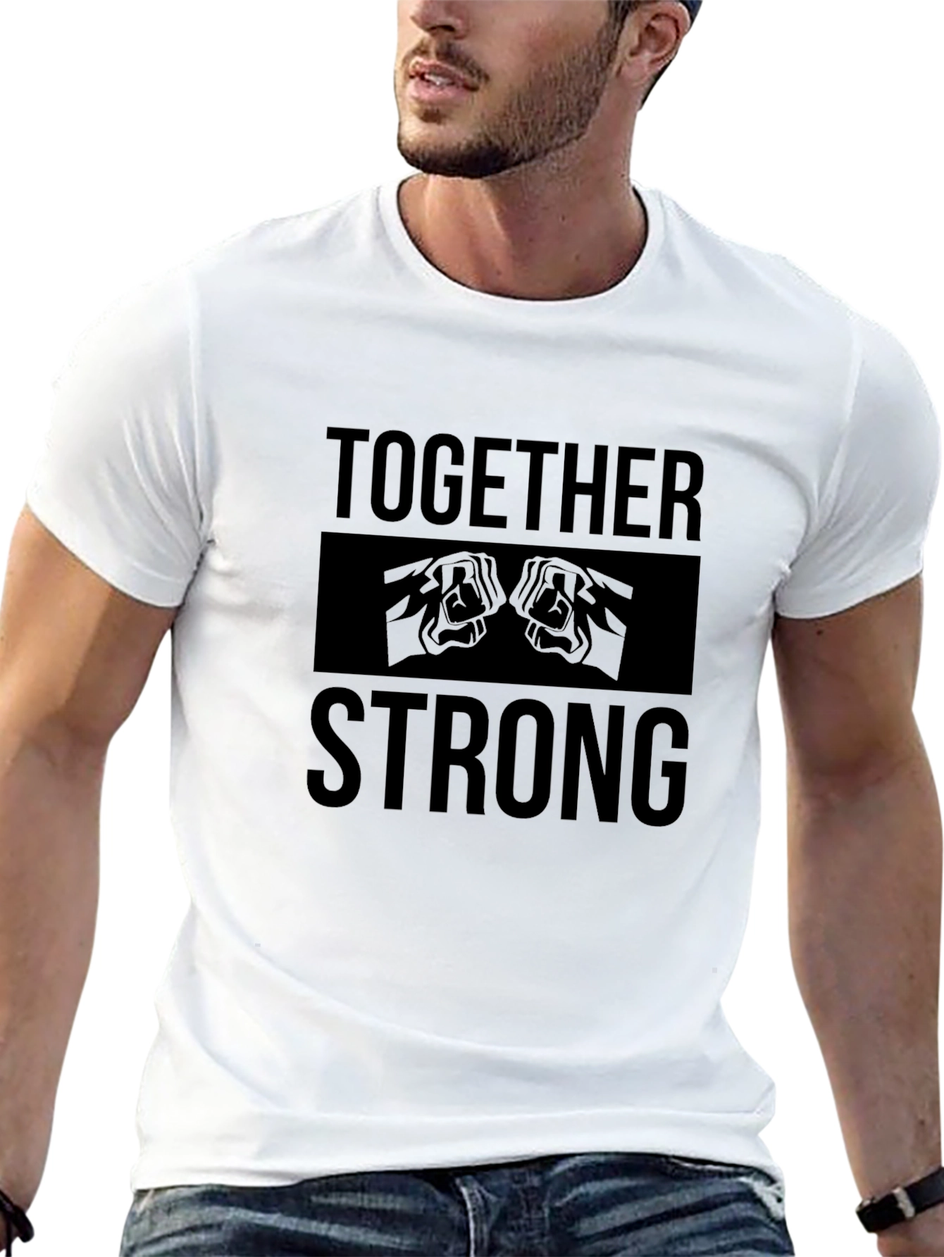 Together Strong Graphic Tee - Black