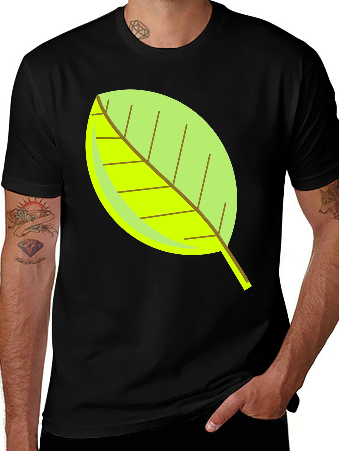Leaf Graphic Tee - Nature Inspired T-Shirt