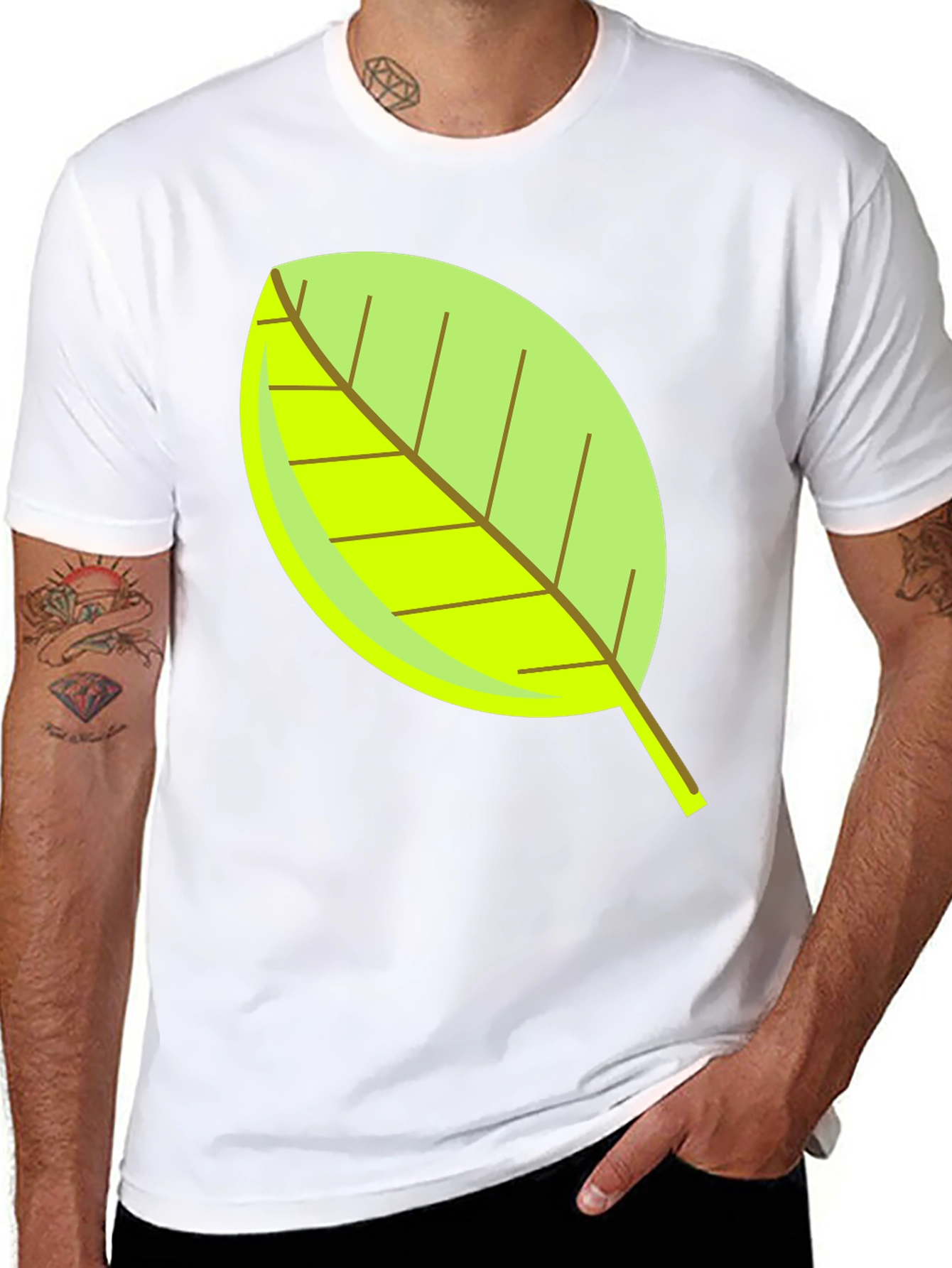 Leaf Graphic Tee - Nature Inspired T-Shirt