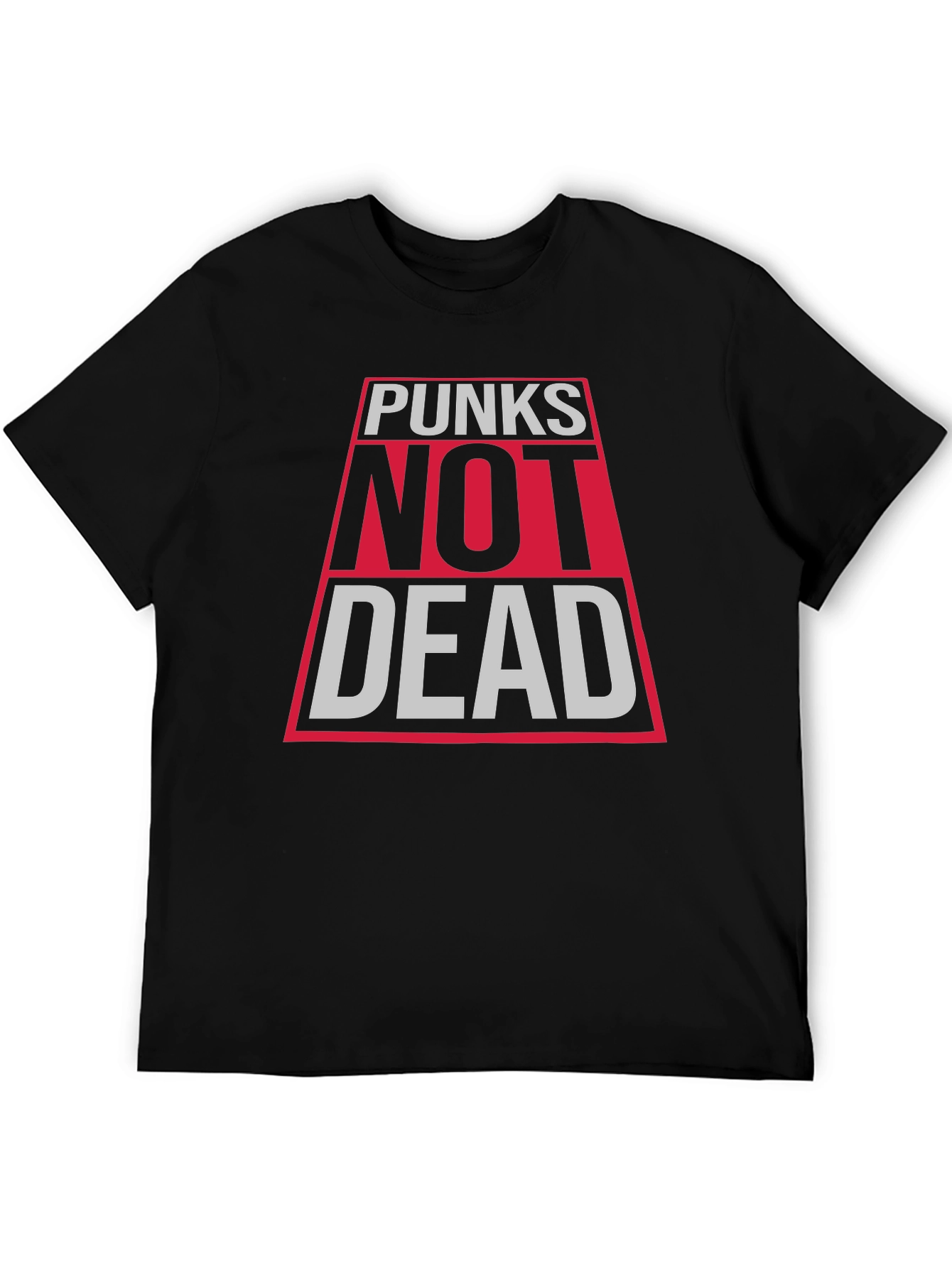 Punks Not Dead Graphic Tee - Black