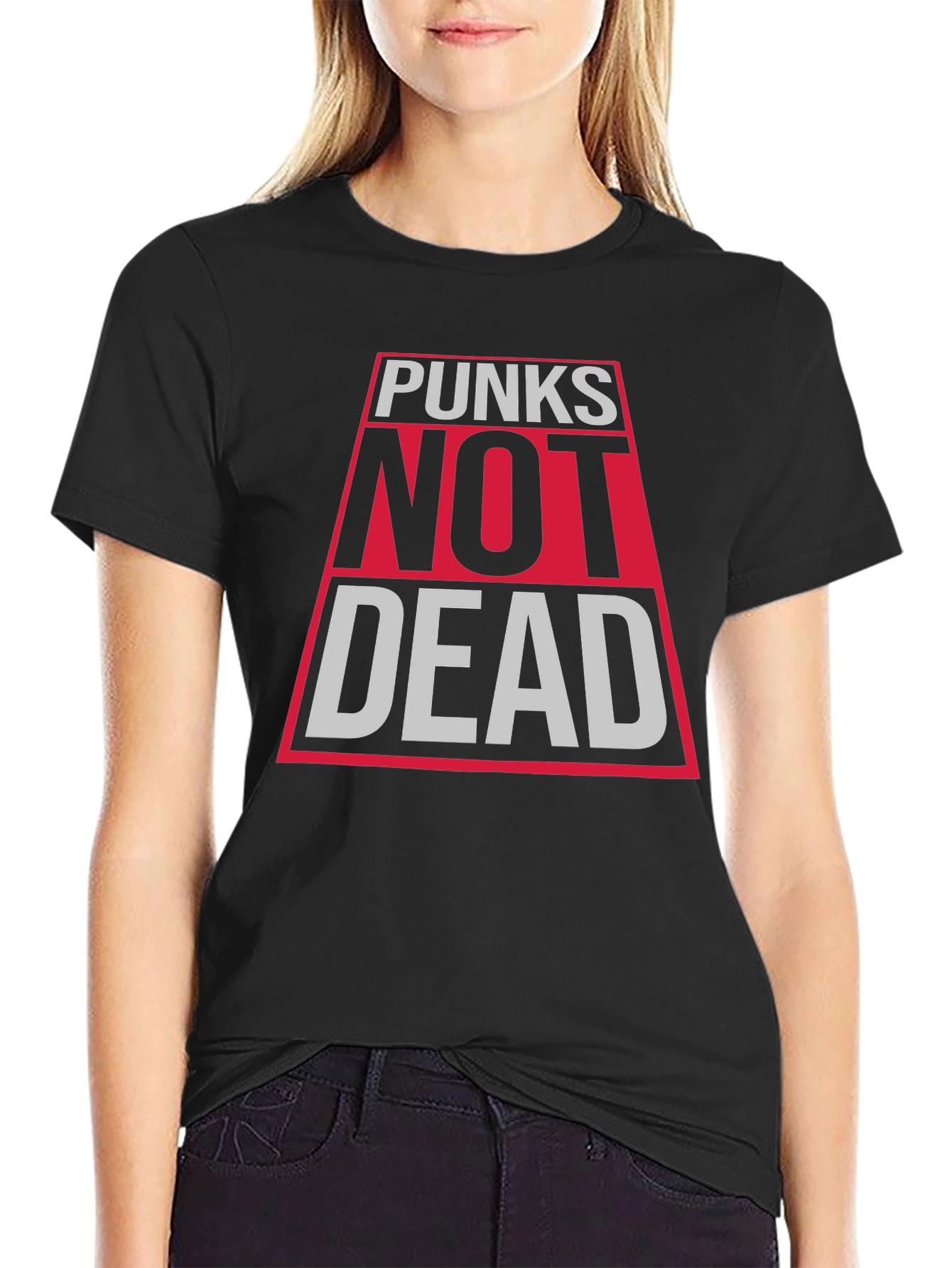 Punks Not Dead Graphic Tee - Black