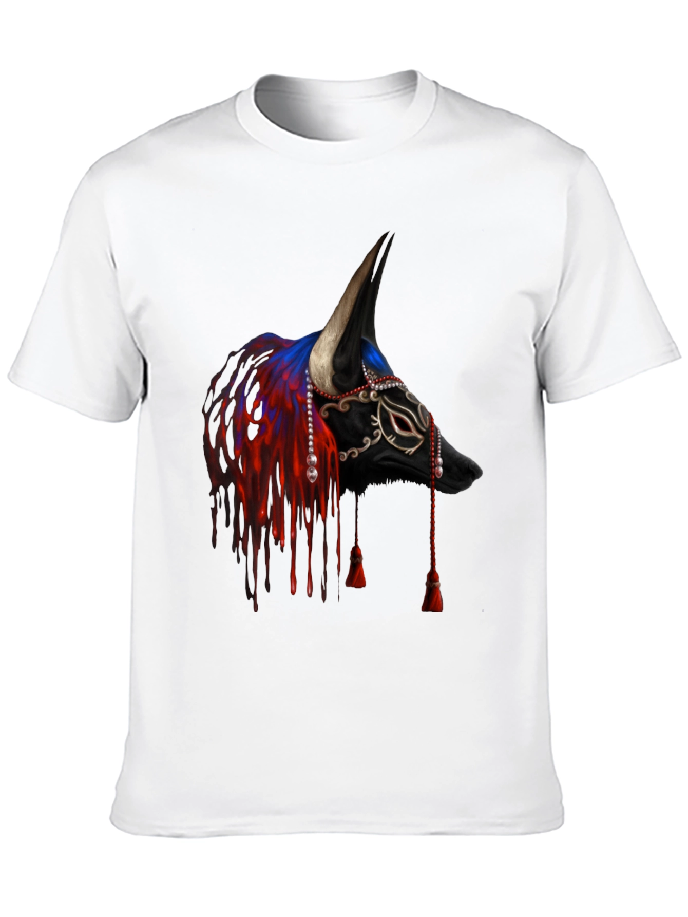 Black Bull Mask T-Shirt - Unique Graphic Tee