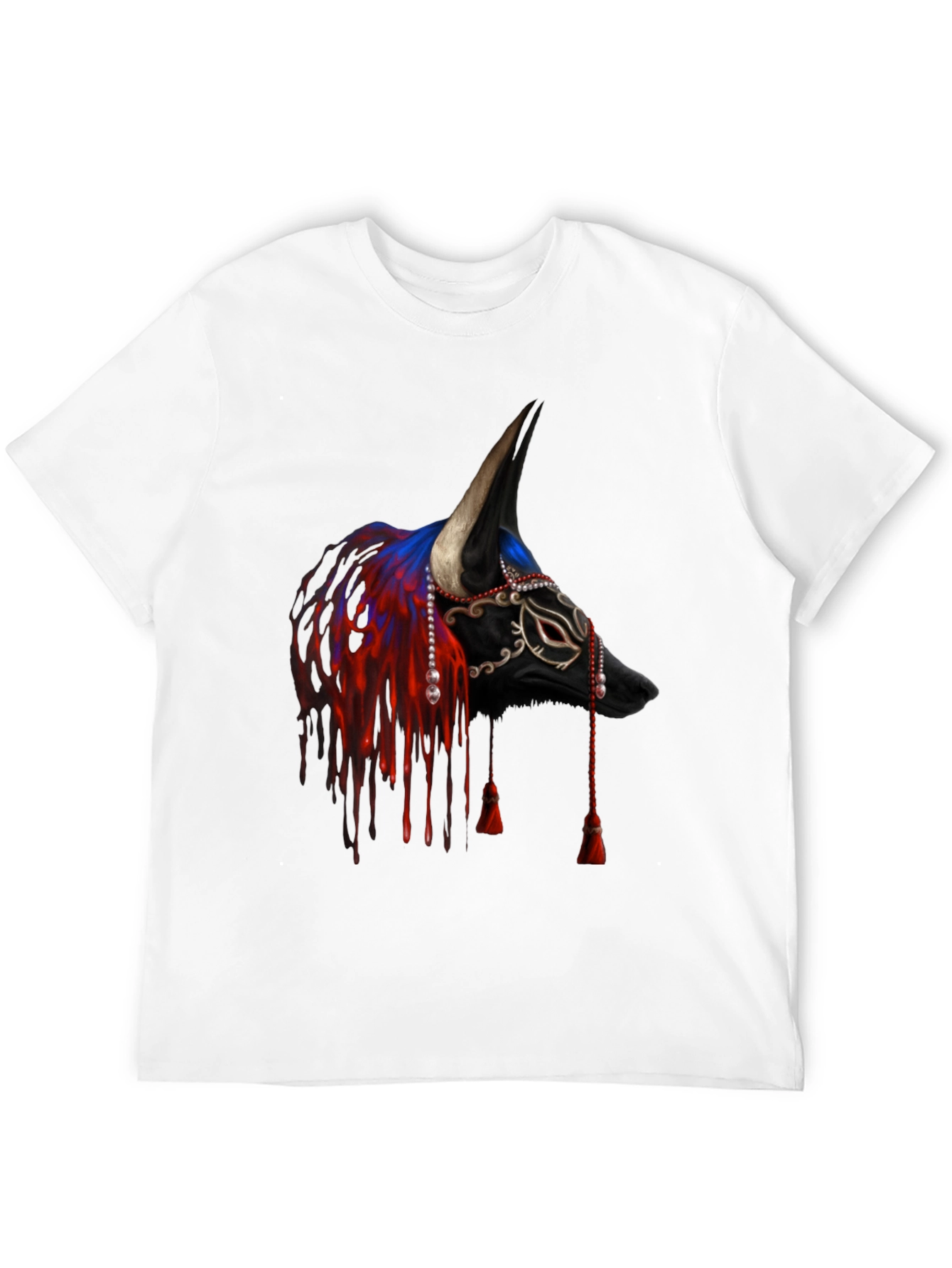 Black Bull Mask T-Shirt - Unique Graphic Tee