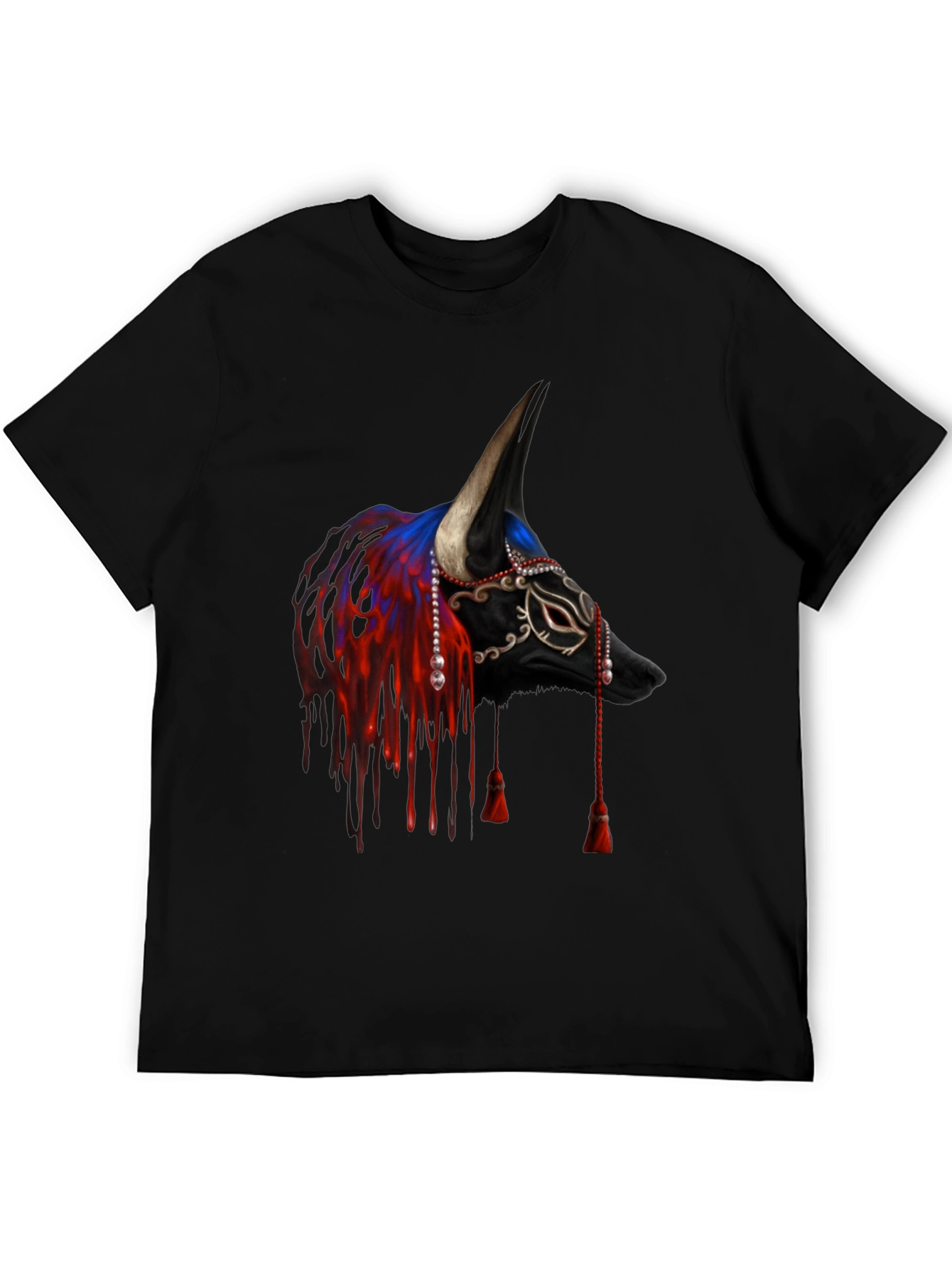 Black Bull Mask T-Shirt - Unique Graphic Tee