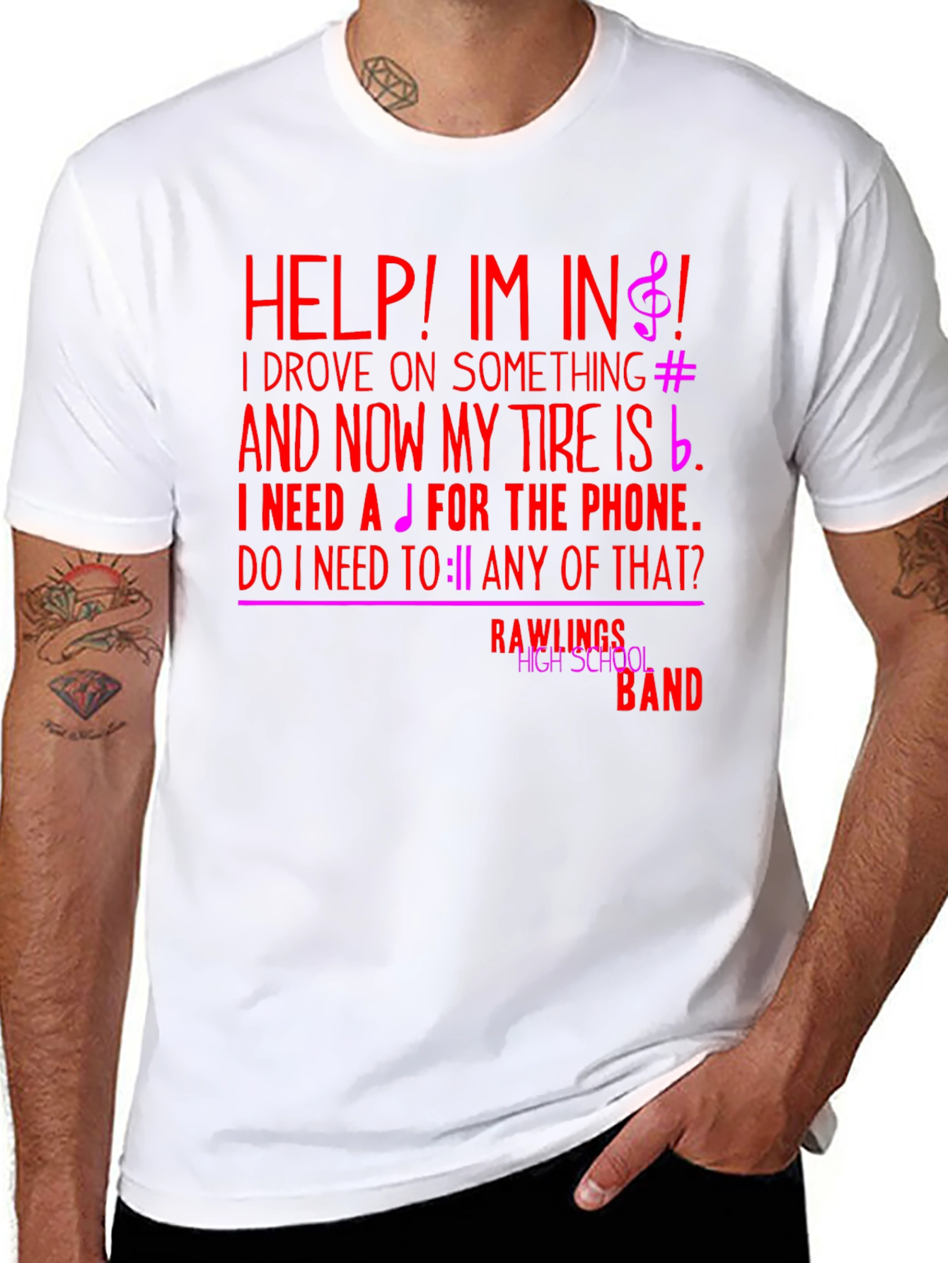 Funny Music Note T-Shirt