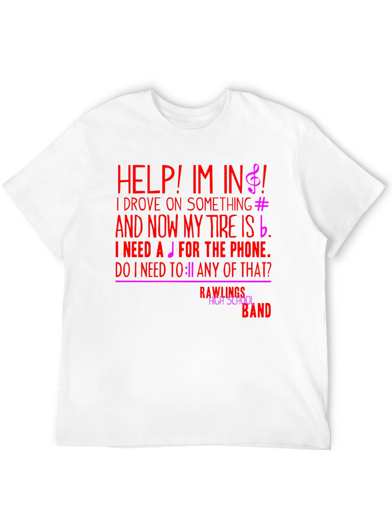 Funny Music Note T-Shirt