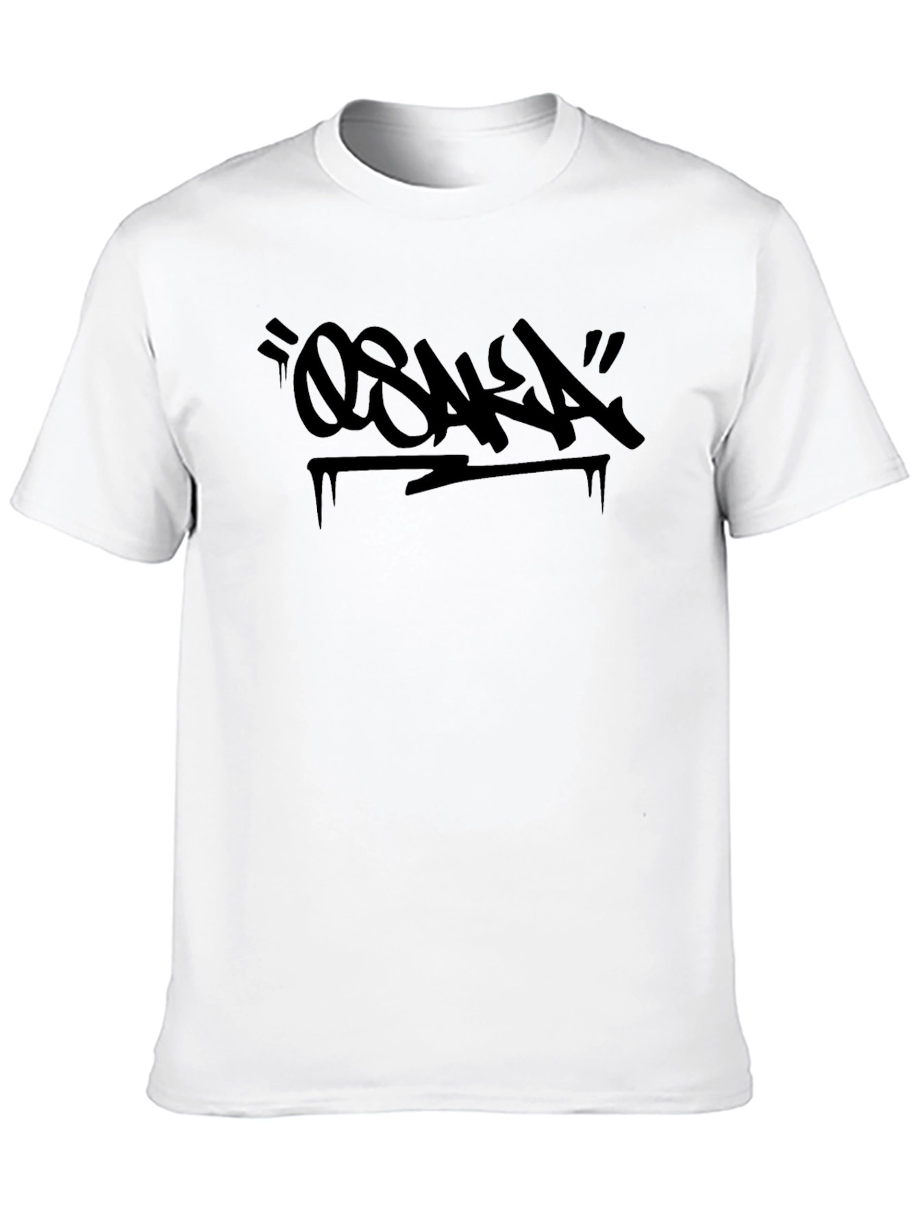 Osaka Graffiti Style Black T-Shirt