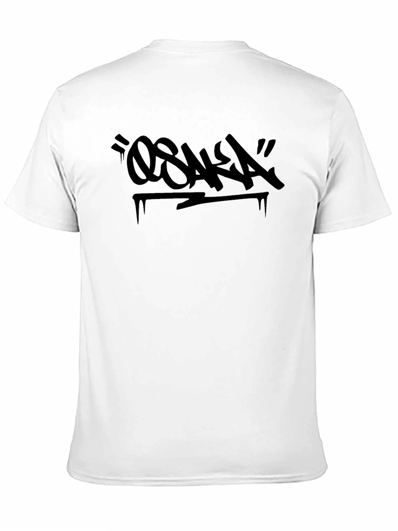 Osaka Graffiti Style Black T-Shirt