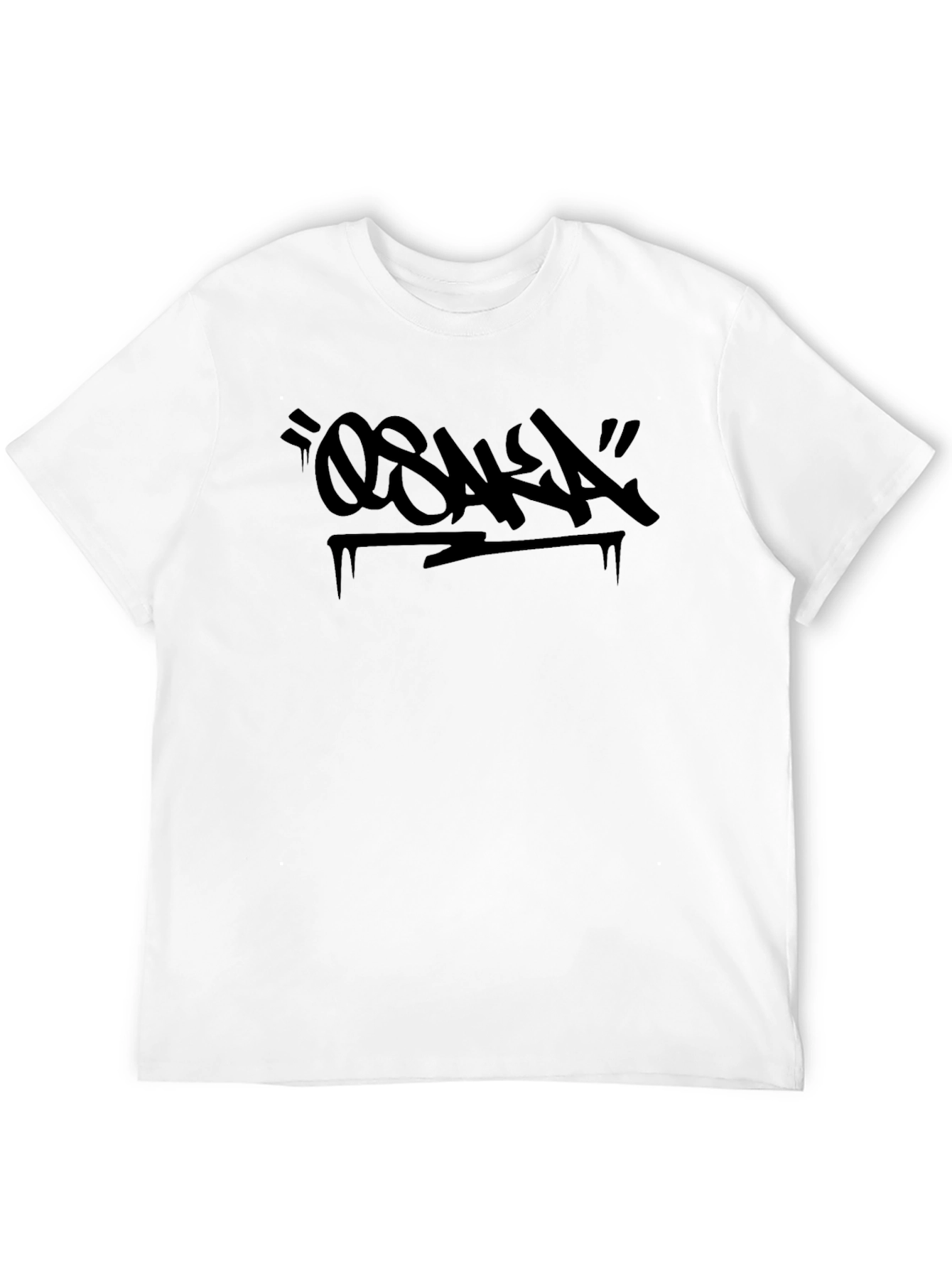 Osaka Graffiti Style Black T-Shirt