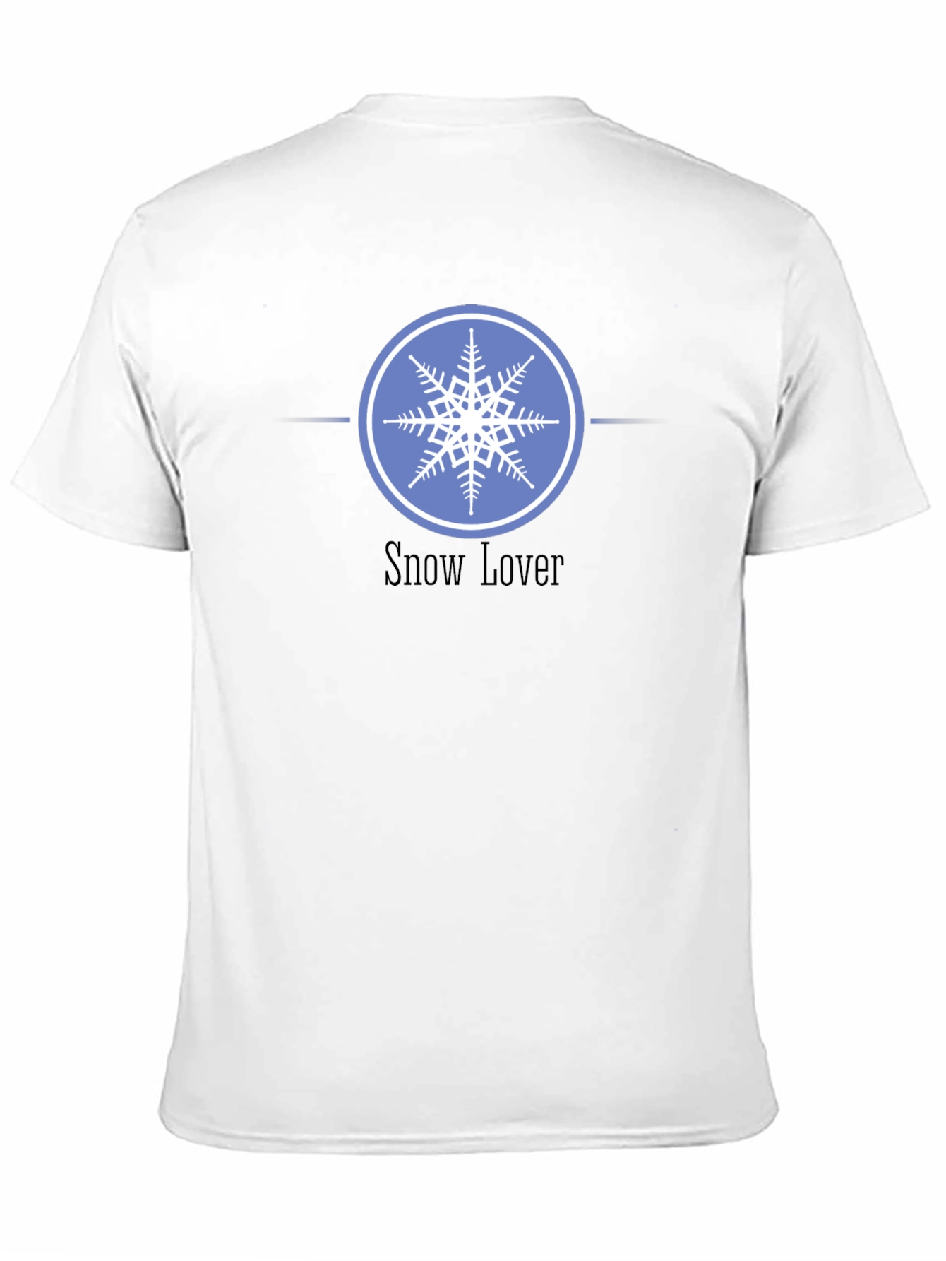 Snow Lover Graphic Tee - Winter Snowflake Design