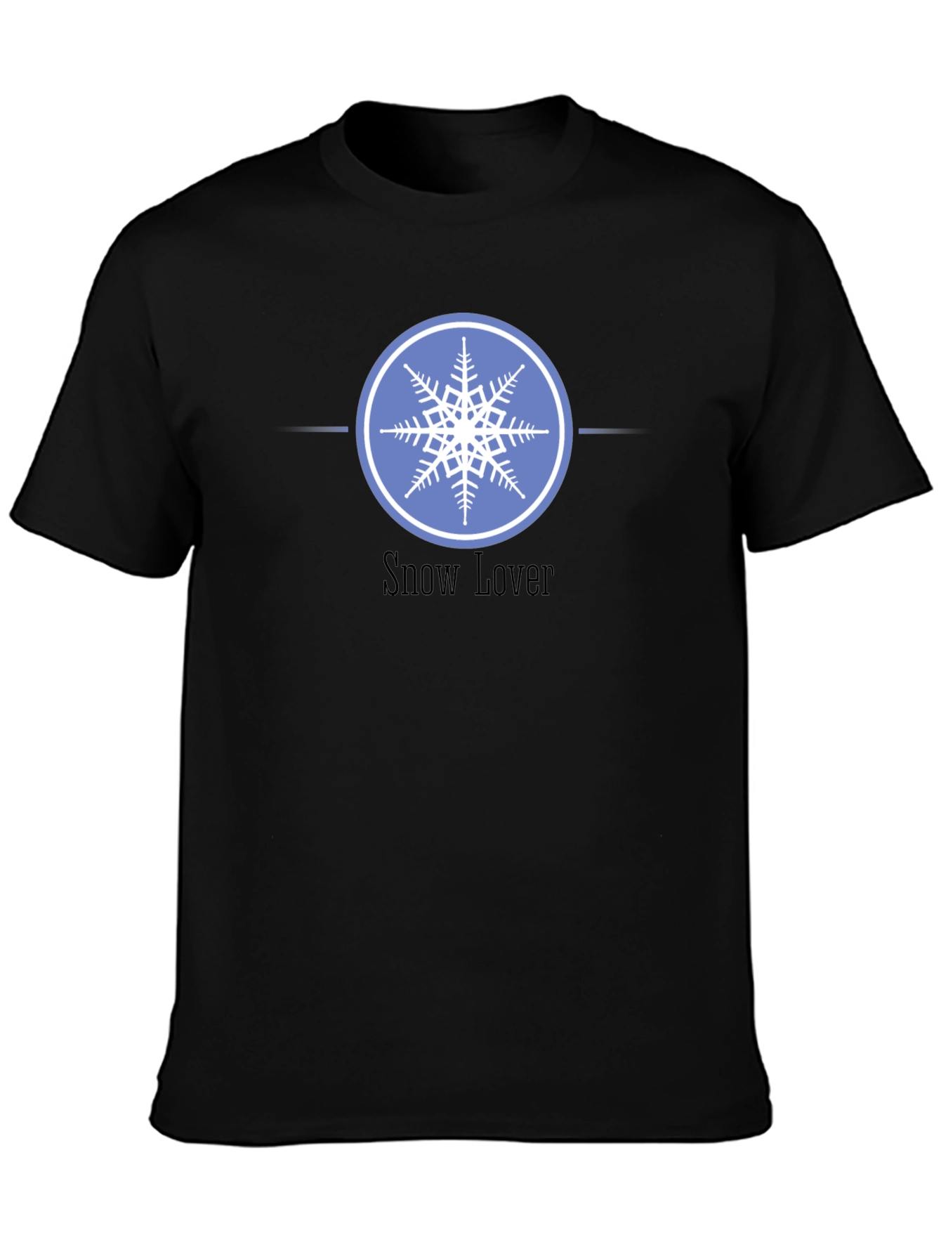 Snow Lover Graphic Tee - Winter Snowflake Design