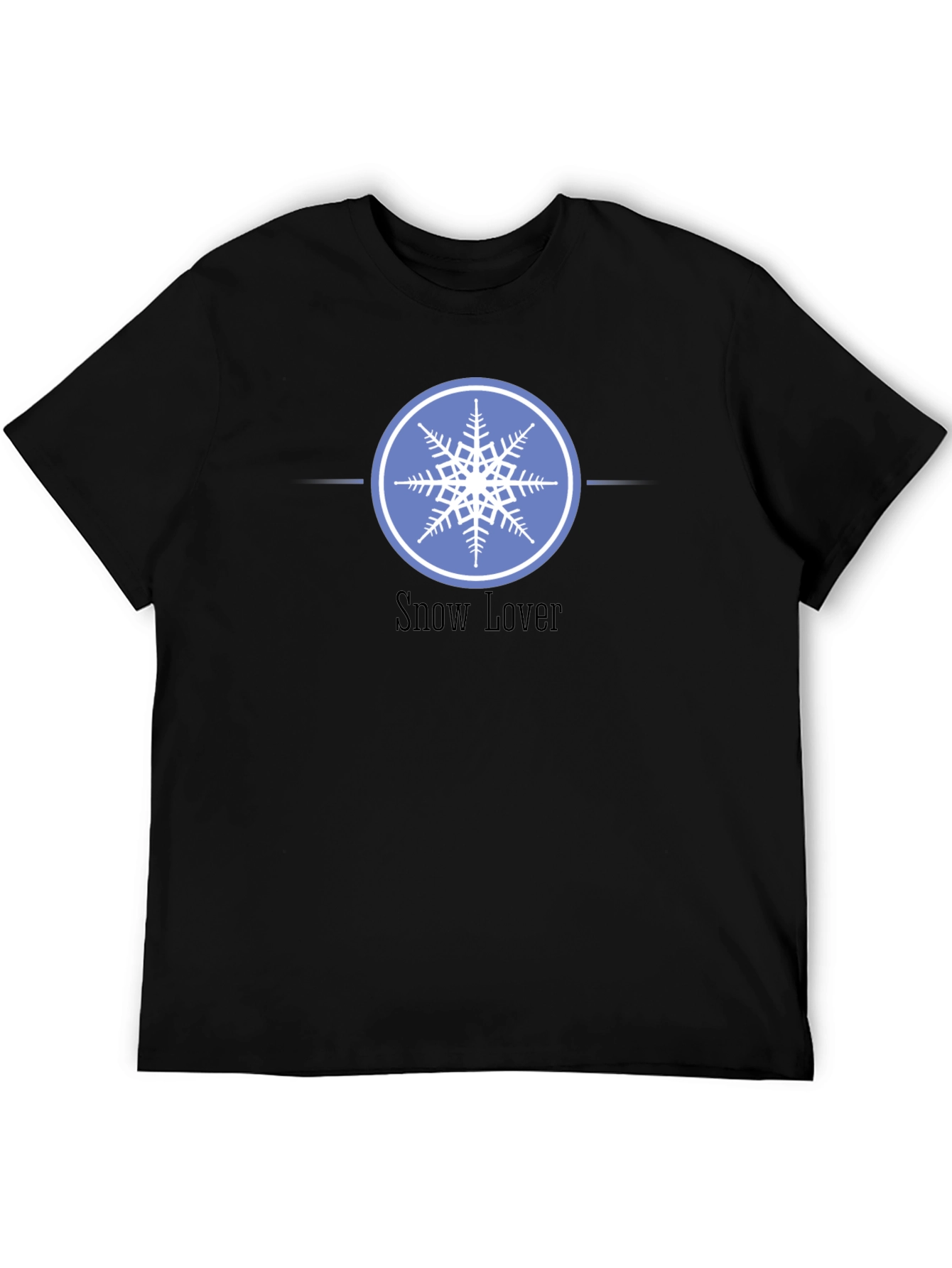 Snow Lover Graphic Tee - Winter Snowflake Design