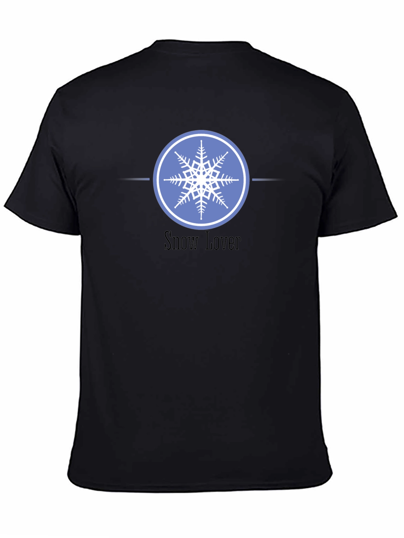 Snow Lover Graphic Tee - Winter Snowflake Design