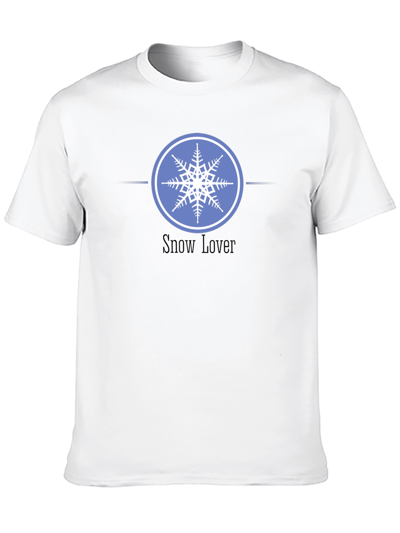 Snow Lover Graphic Tee - Winter Snowflake Design